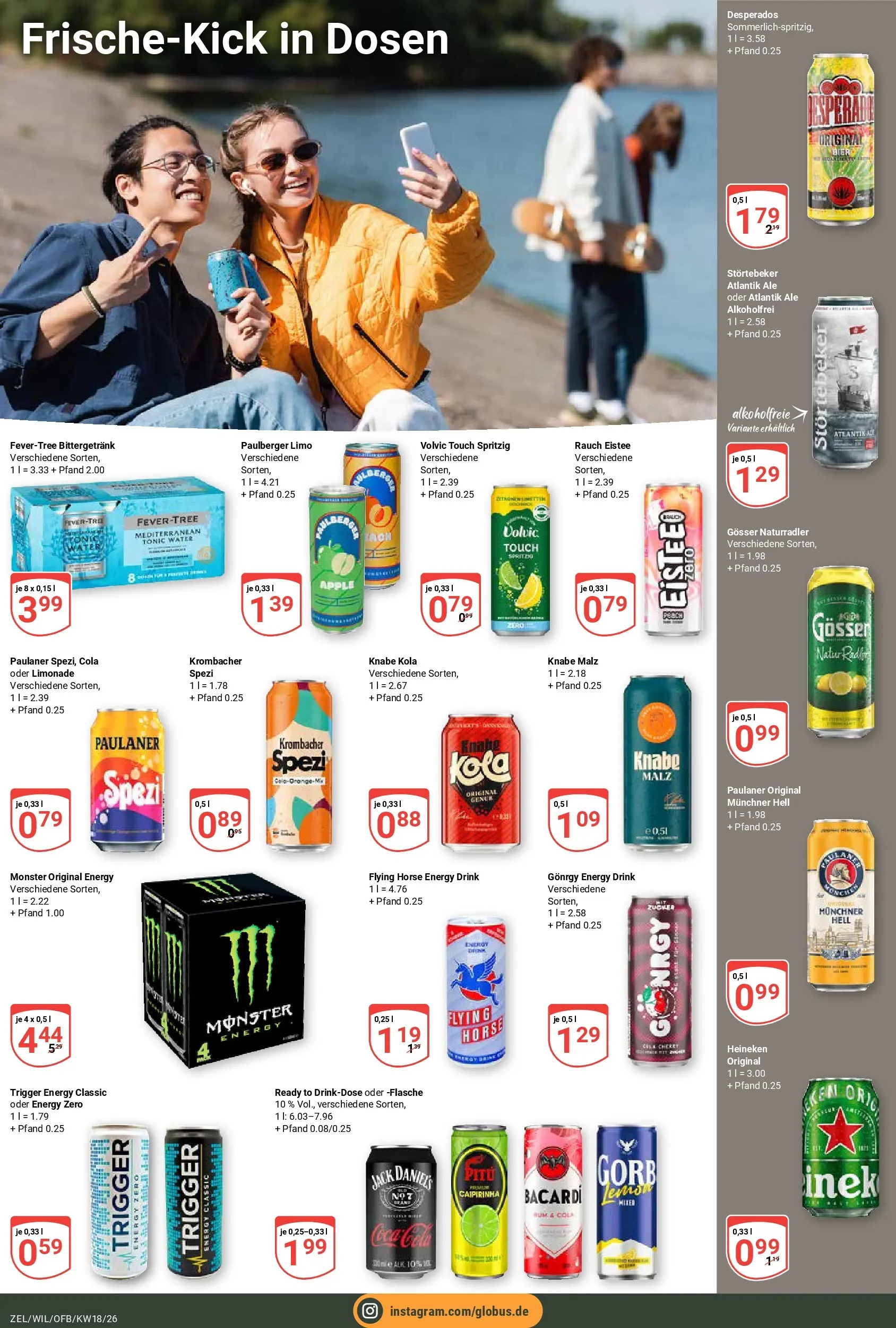 Globus Prospekt Wittlich	 (ab 27.04.2026) » Angebote online | Seite: 18 | Produkte: Apple, Heineken, Monster, Paulaner