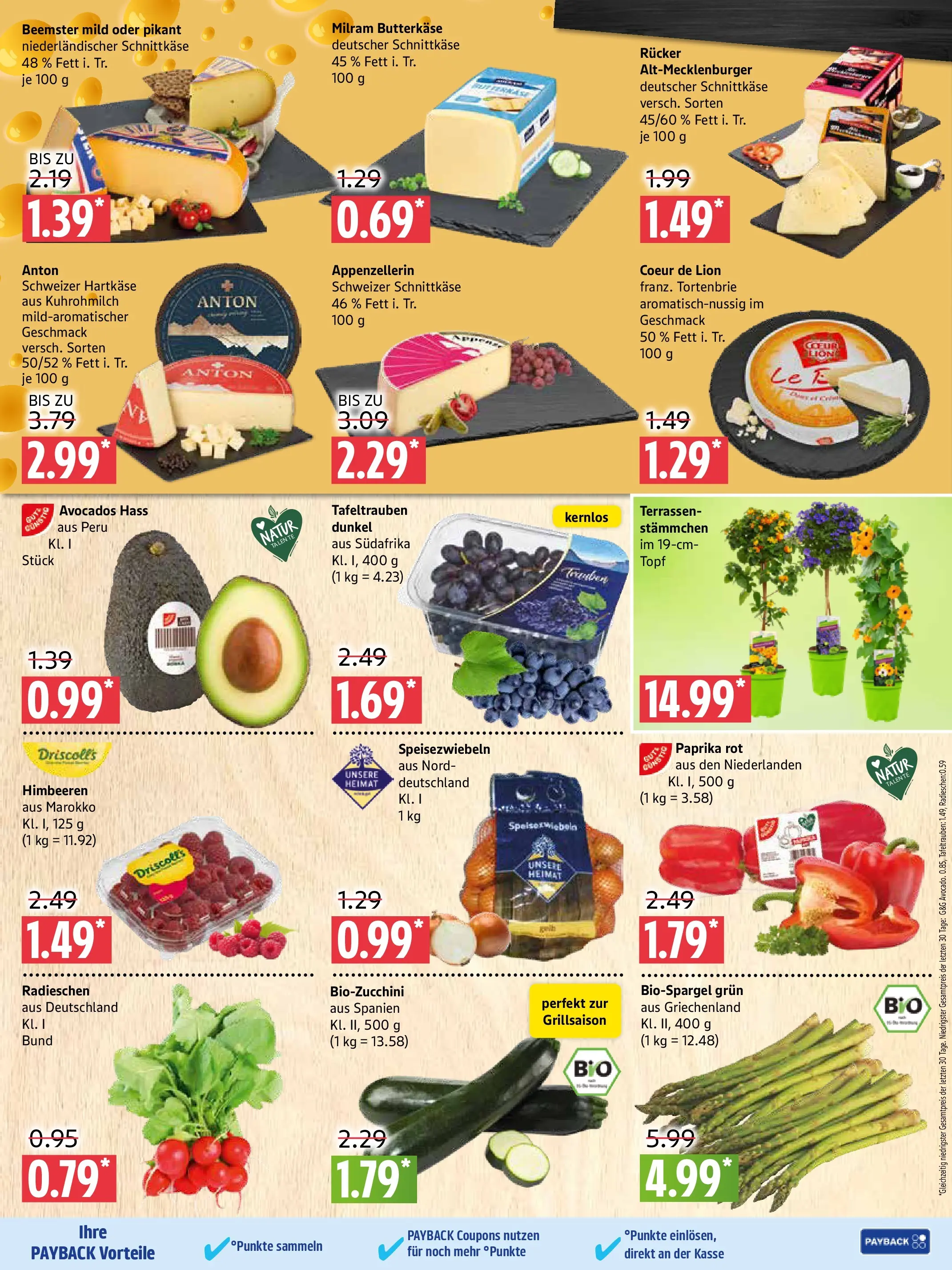 Marktkauf Prospekt Prenzlau (ab 27.04.2026) » Angebote online | Seite: 3 | Produkte: Paprika rot, Paprika, Milram, Zucchini