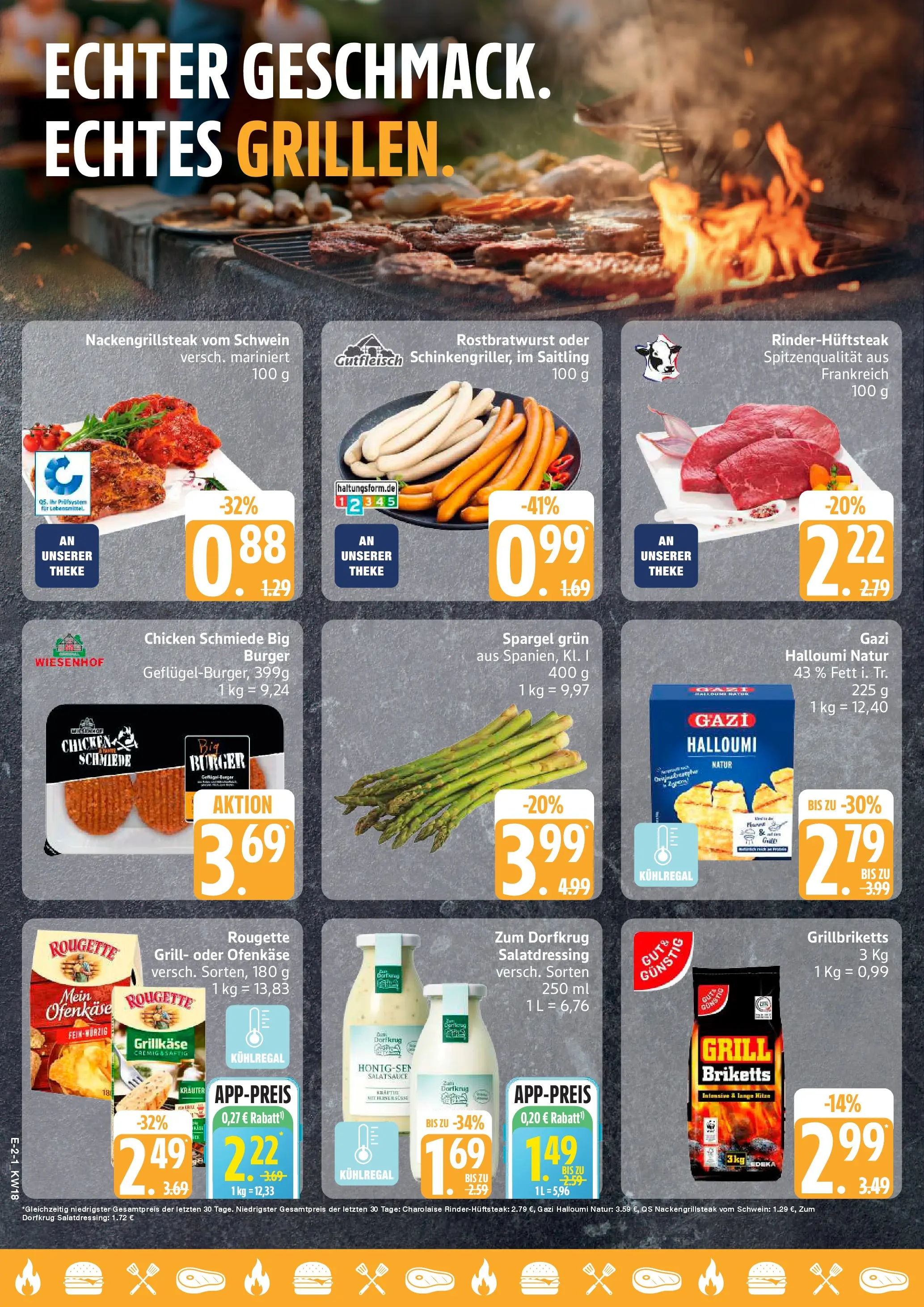 Edeka prospekt Großenwiehe	 (ab 27.04.2026) » Angebote Online | Seite: 2 | Produkte: Theke, Burger, Spargel, Soße