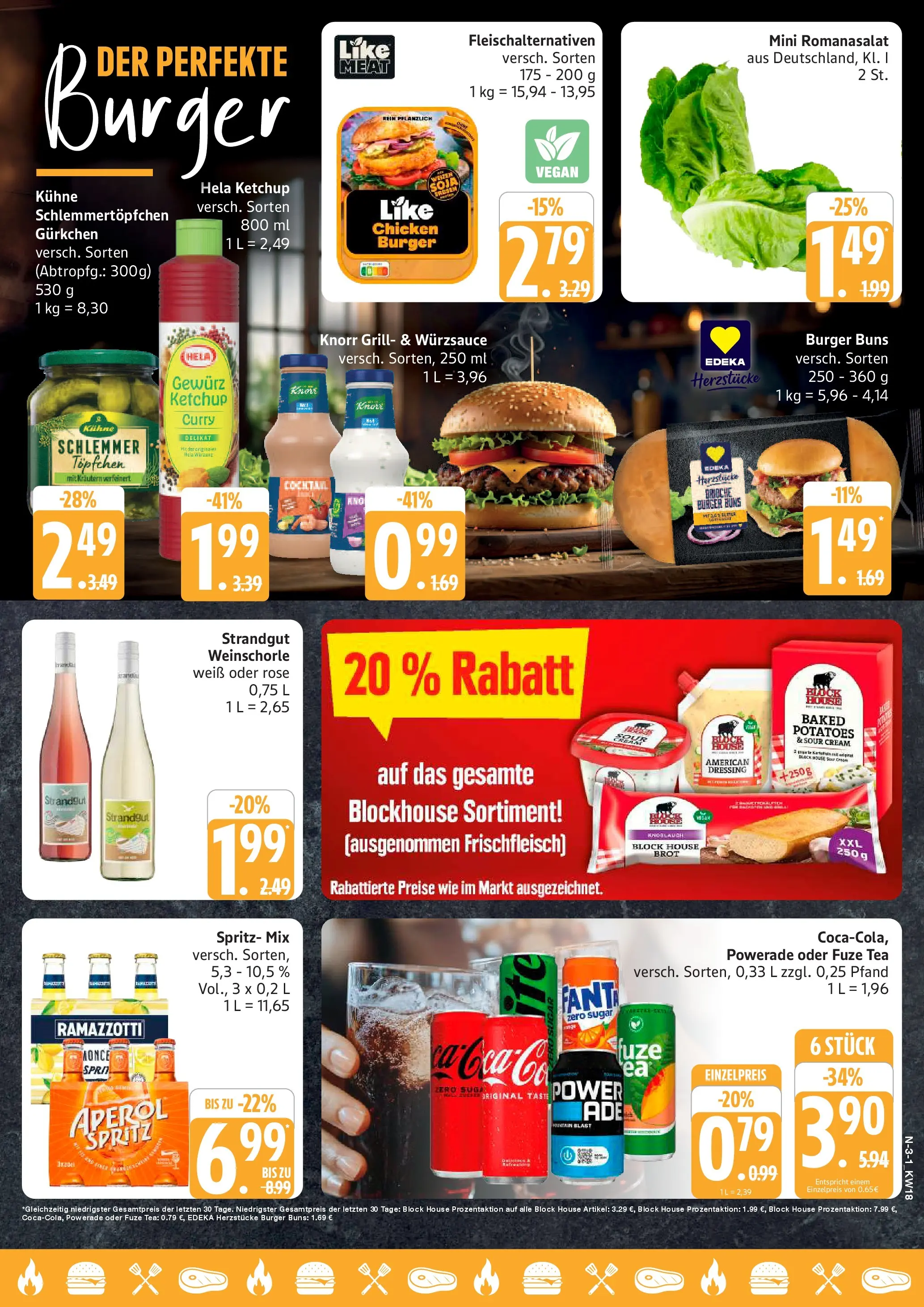 Edeka prospekt Rostock	 (ab 27.04.2026) » Angebote Online | Seite: 3 | Produkte: Weinschorle, Powerade, Brot, Ketchup