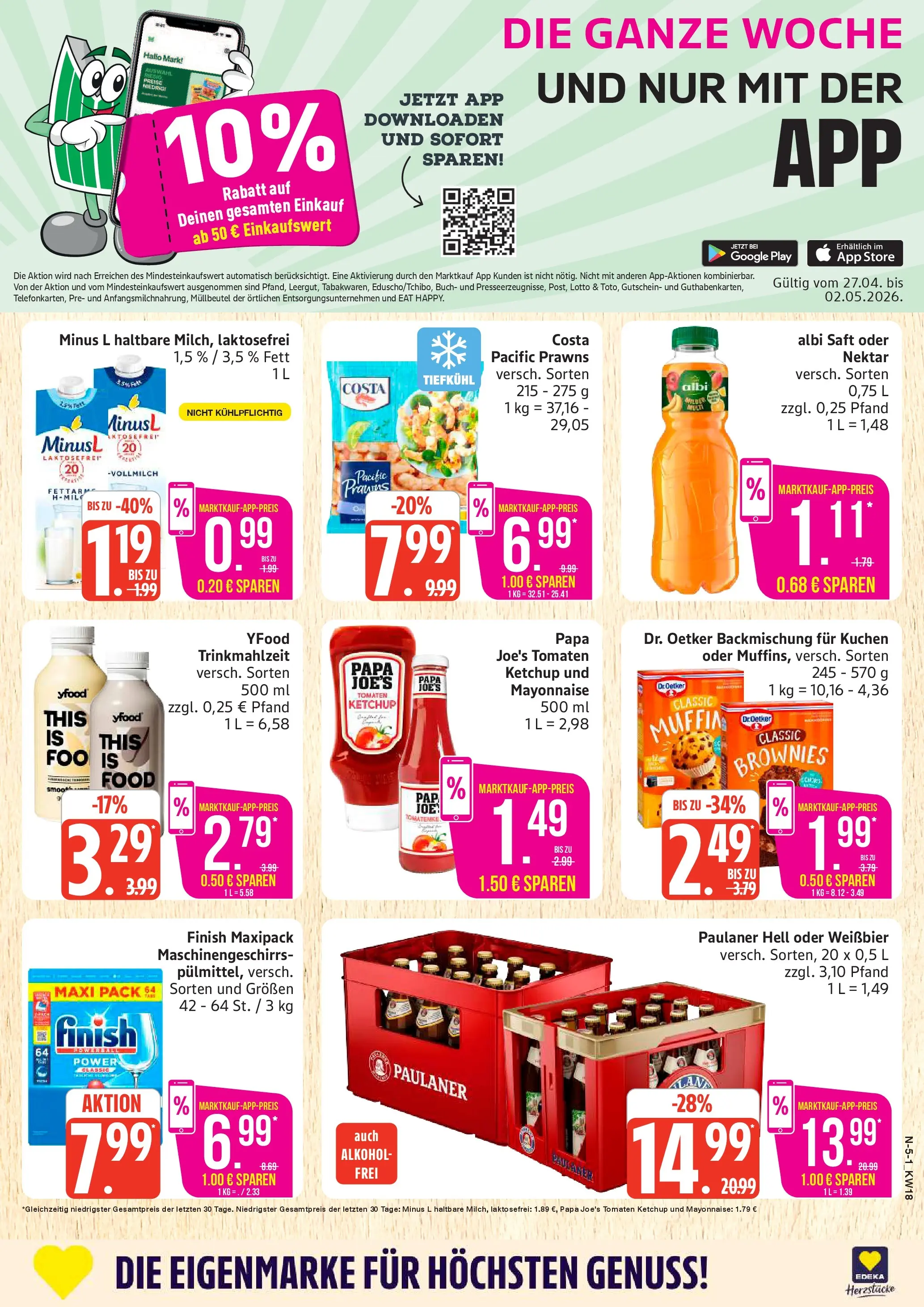 Angebote (ab 27.04.2026) » Angebote Online | Seite: 5 | Produkte: Finish, YFood, Mayonnaise, Ketchup