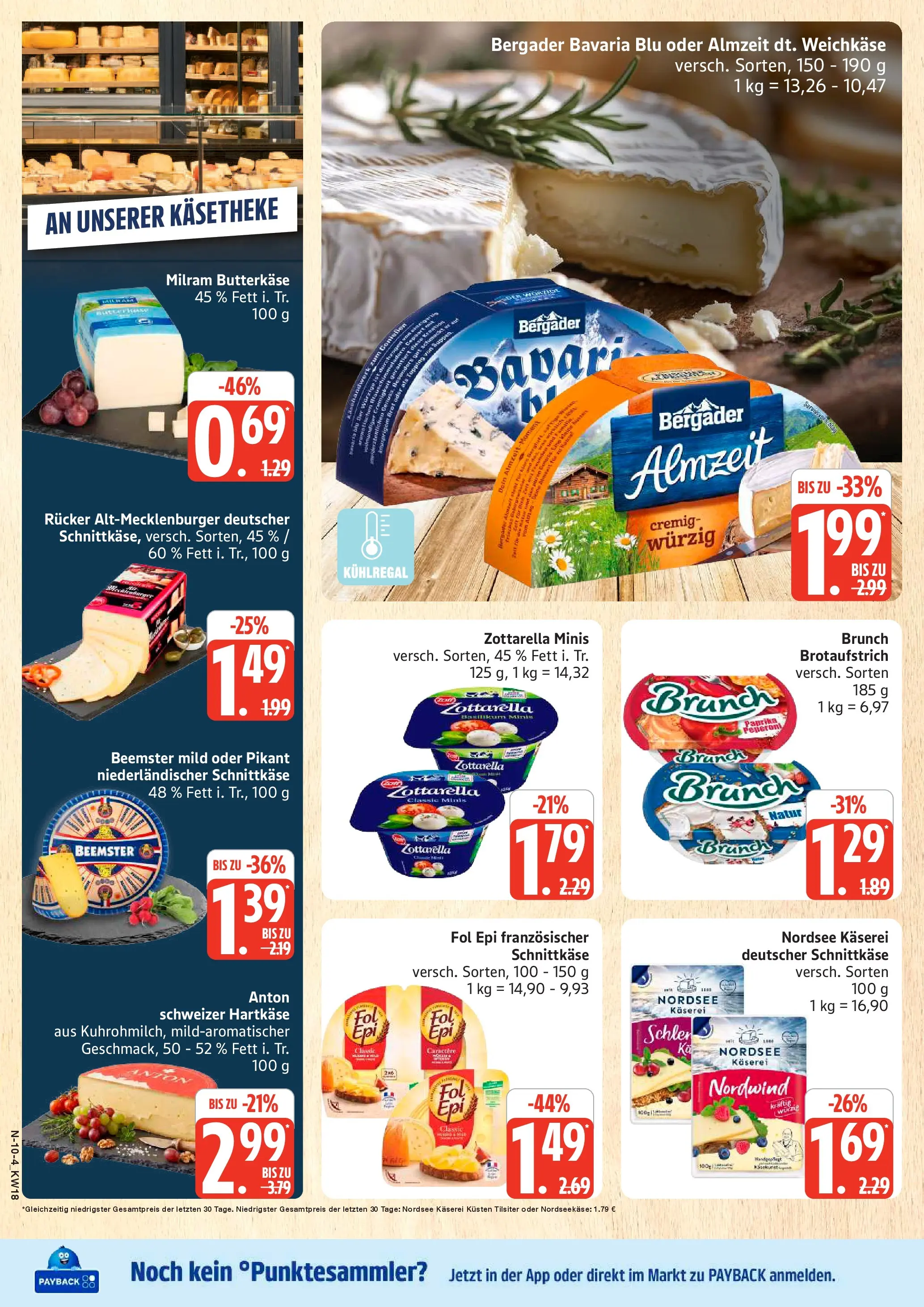 Edeka prospekt Rostock	 (ab 27.04.2026) » Angebote Online | Seite: 10 | Produkte: Milram, Brot