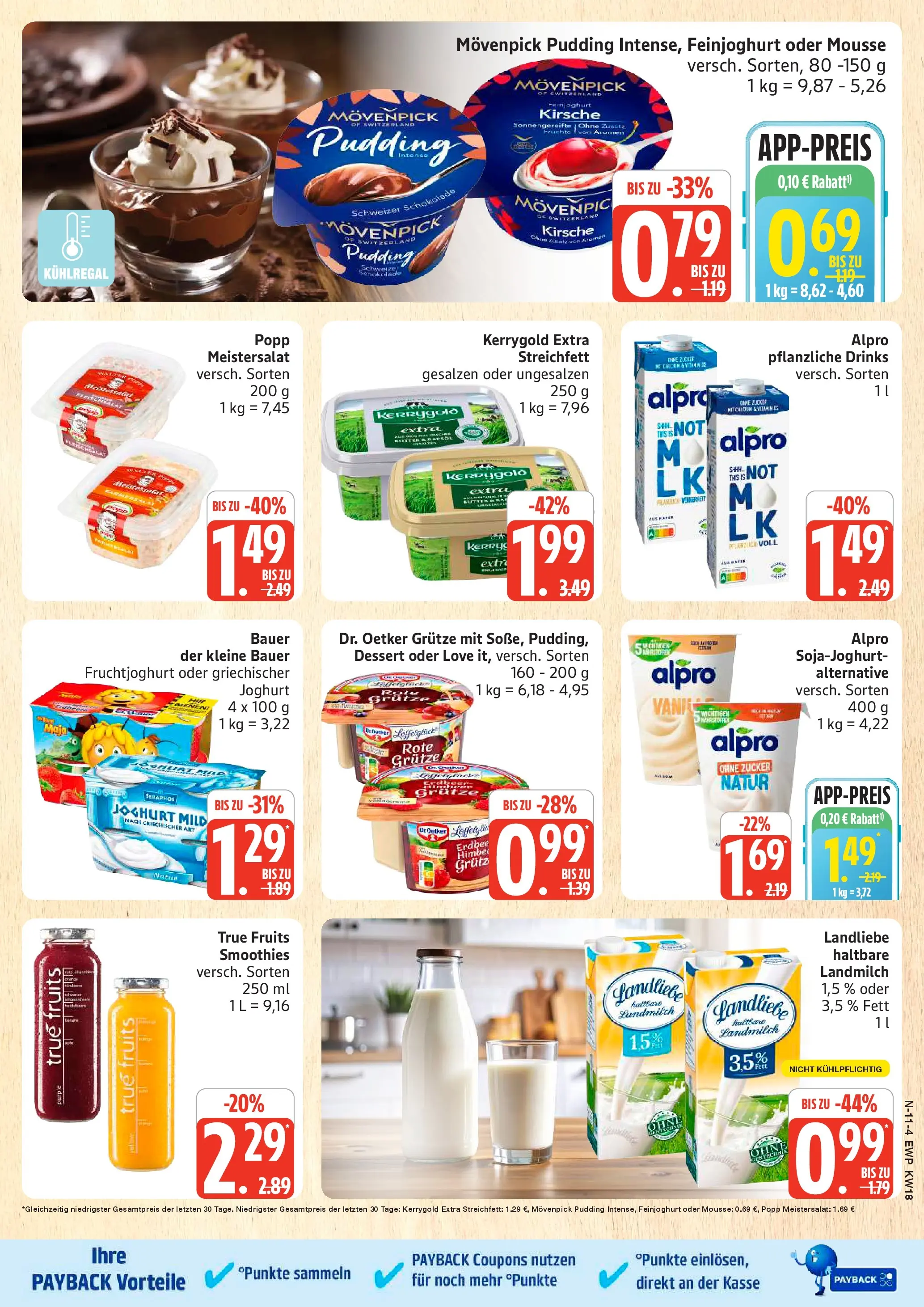 Edeka prospekt Rostock	 (ab 27.04.2026) » Angebote Online | Seite: 11 | Produkte: Butter, Fruchtjoghurt, Pudding, Zucker