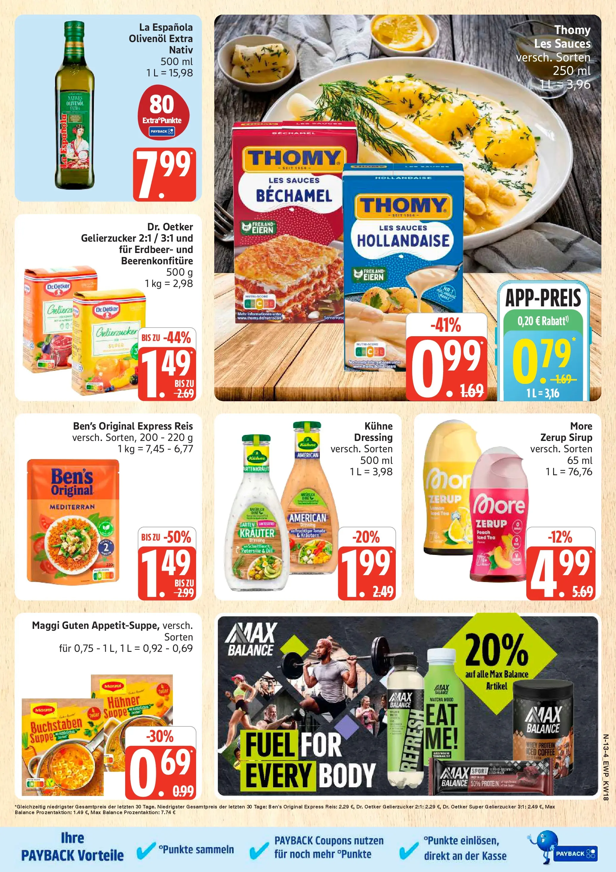 Edeka prospekt Rostock	 (ab 27.04.2026) » Angebote Online | Seite: 13 | Produkte: Olivenol, Maggi suppe, Petersilie, Reis