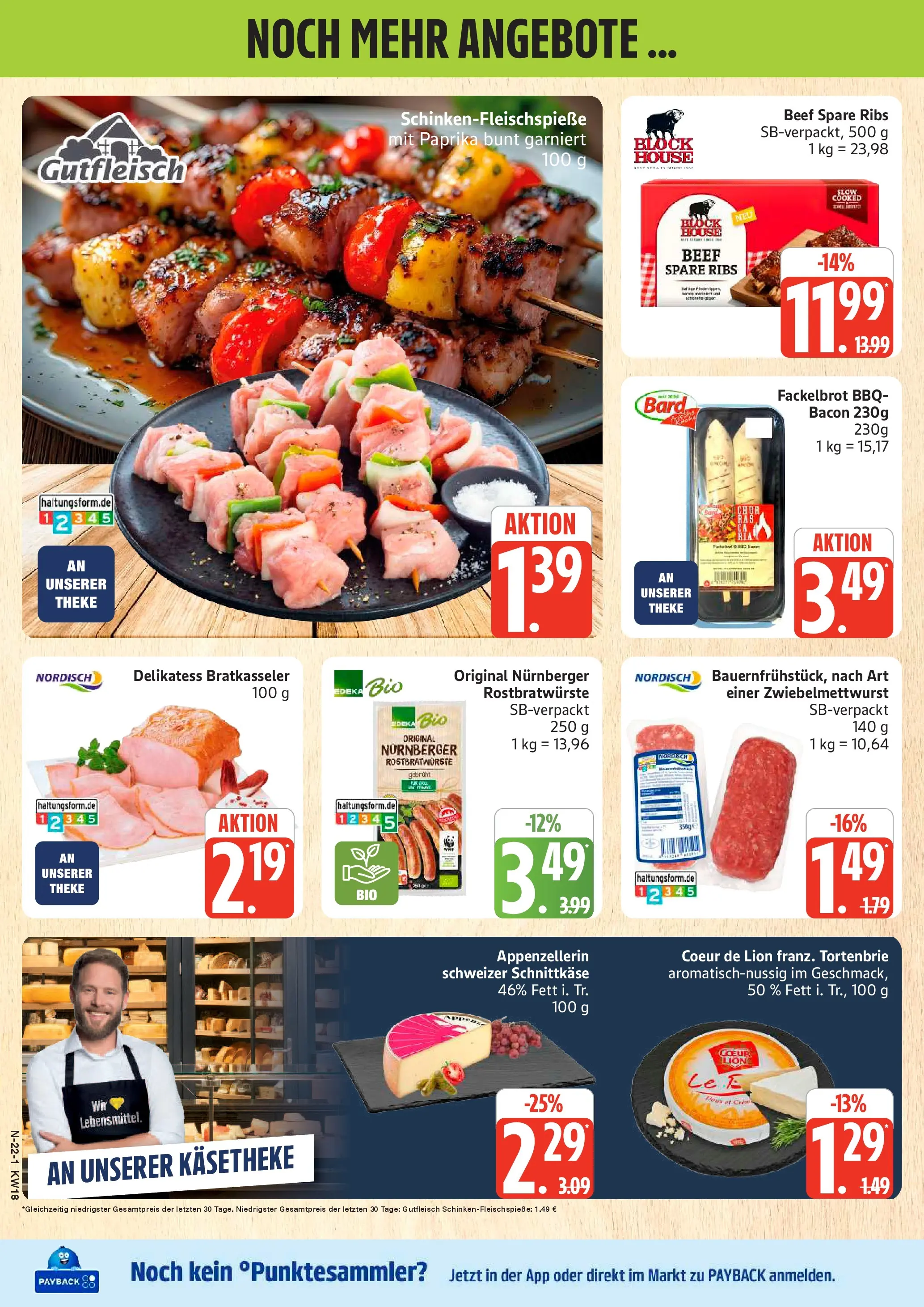 Edeka prospekt Rostock	 (ab 27.04.2026) » Angebote Online | Seite: 22 | Produkte: Theke, Spare ribs, Paprika