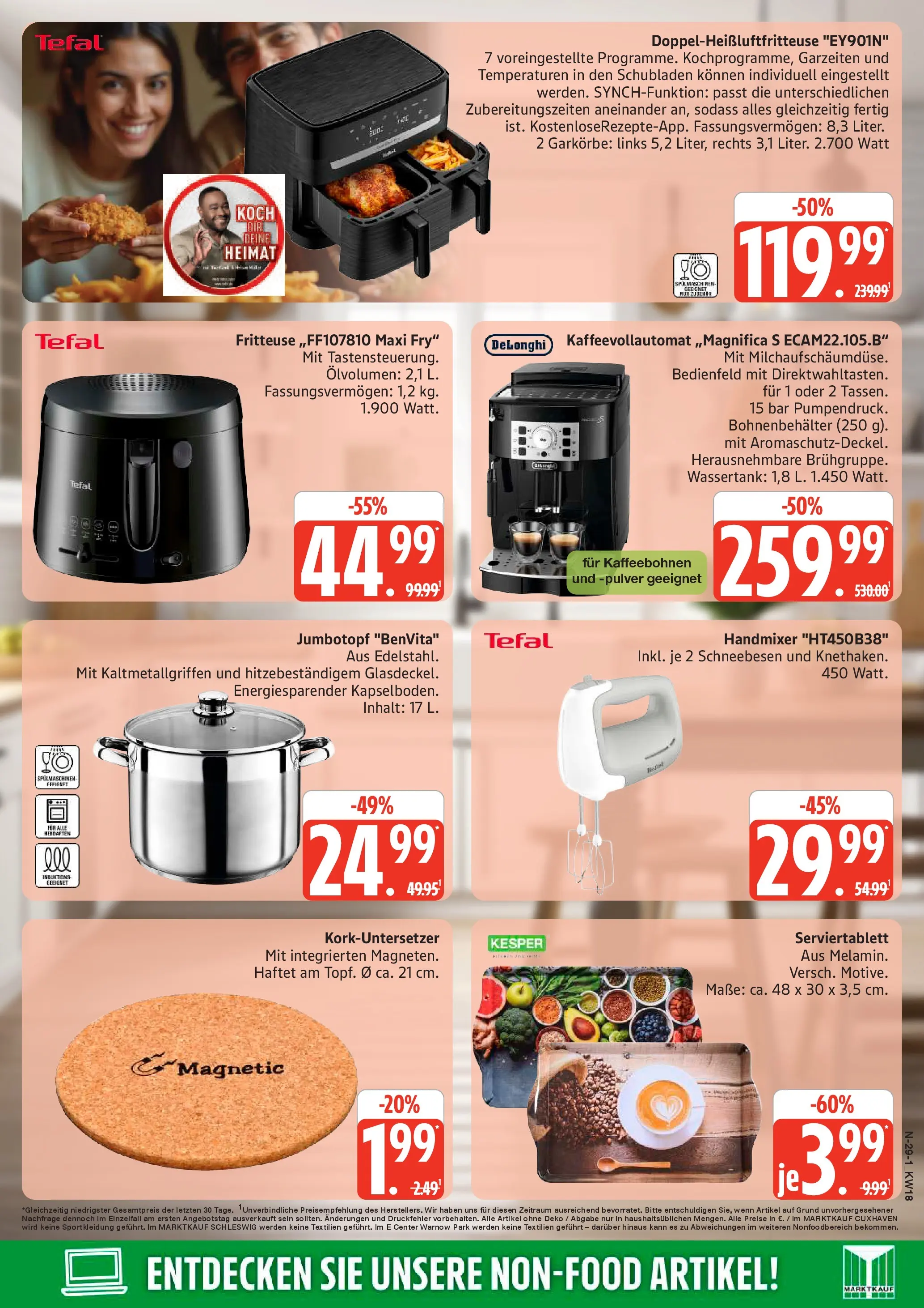 Edeka prospekt Rostock	 (ab 27.04.2026) » Angebote Online | Seite: 29 | Produkte: Mixer, Handmixer, Kaffeevollautomat, Fritteuse
