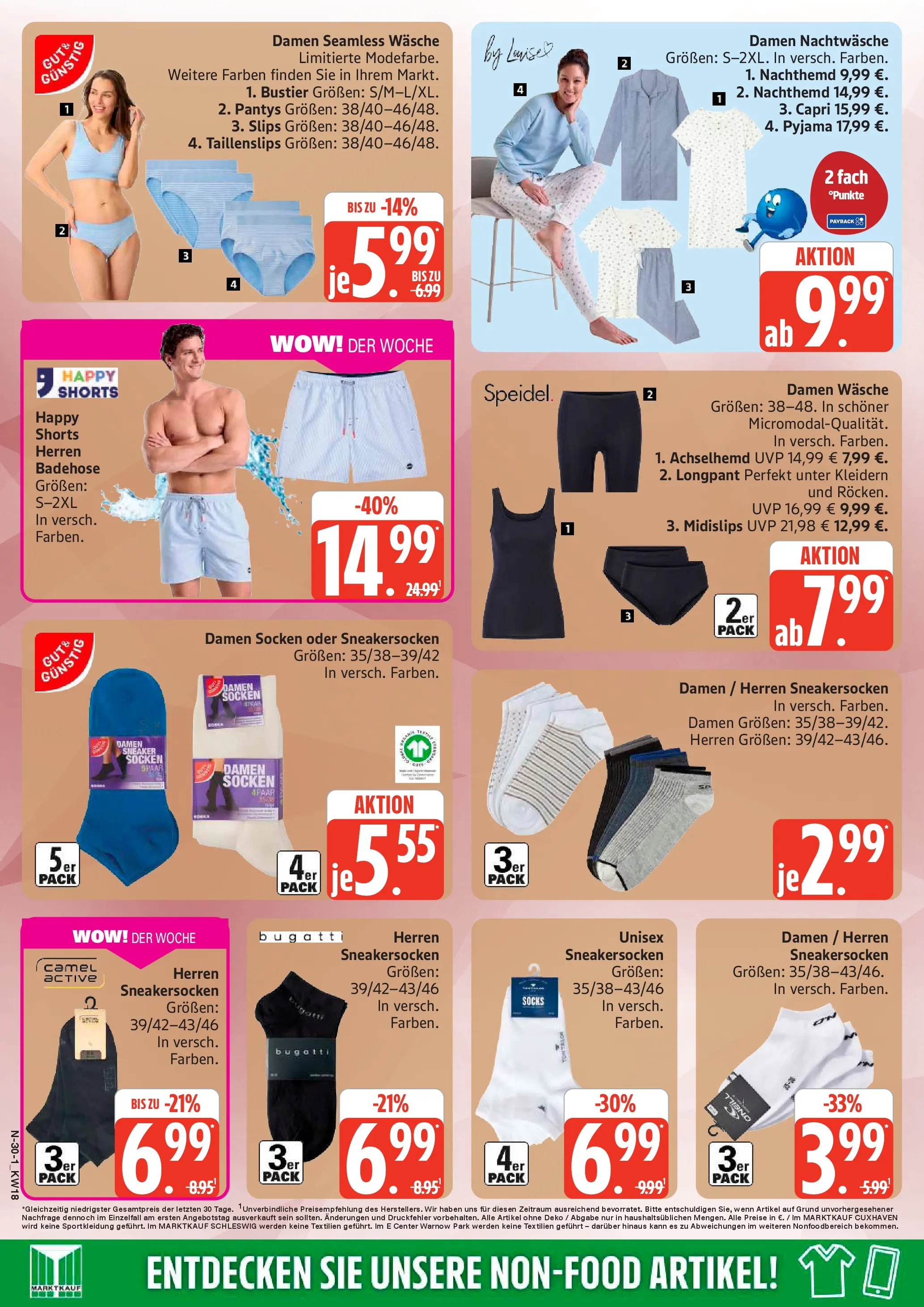 Edeka prospekt Rostock	 (ab 27.04.2026) » Angebote Online | Seite: 30 | Produkte: Socken, Pyjama
