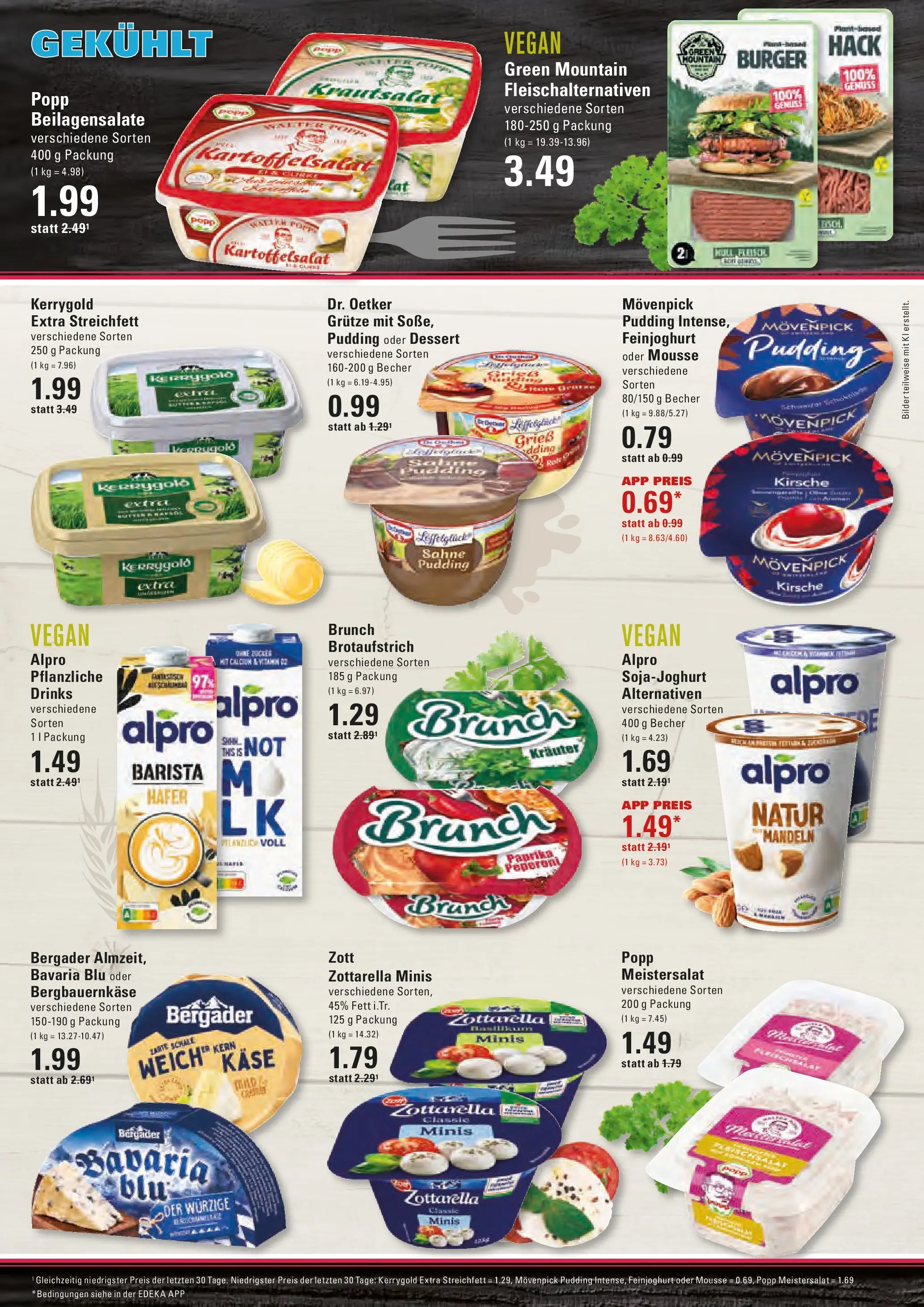 Edeka prospekt Hamburg	 (ab 27.04.2026) » Angebote Online | Seite: 8 | Produkte: Mozzarella, Burger, Mandeln, Sahne