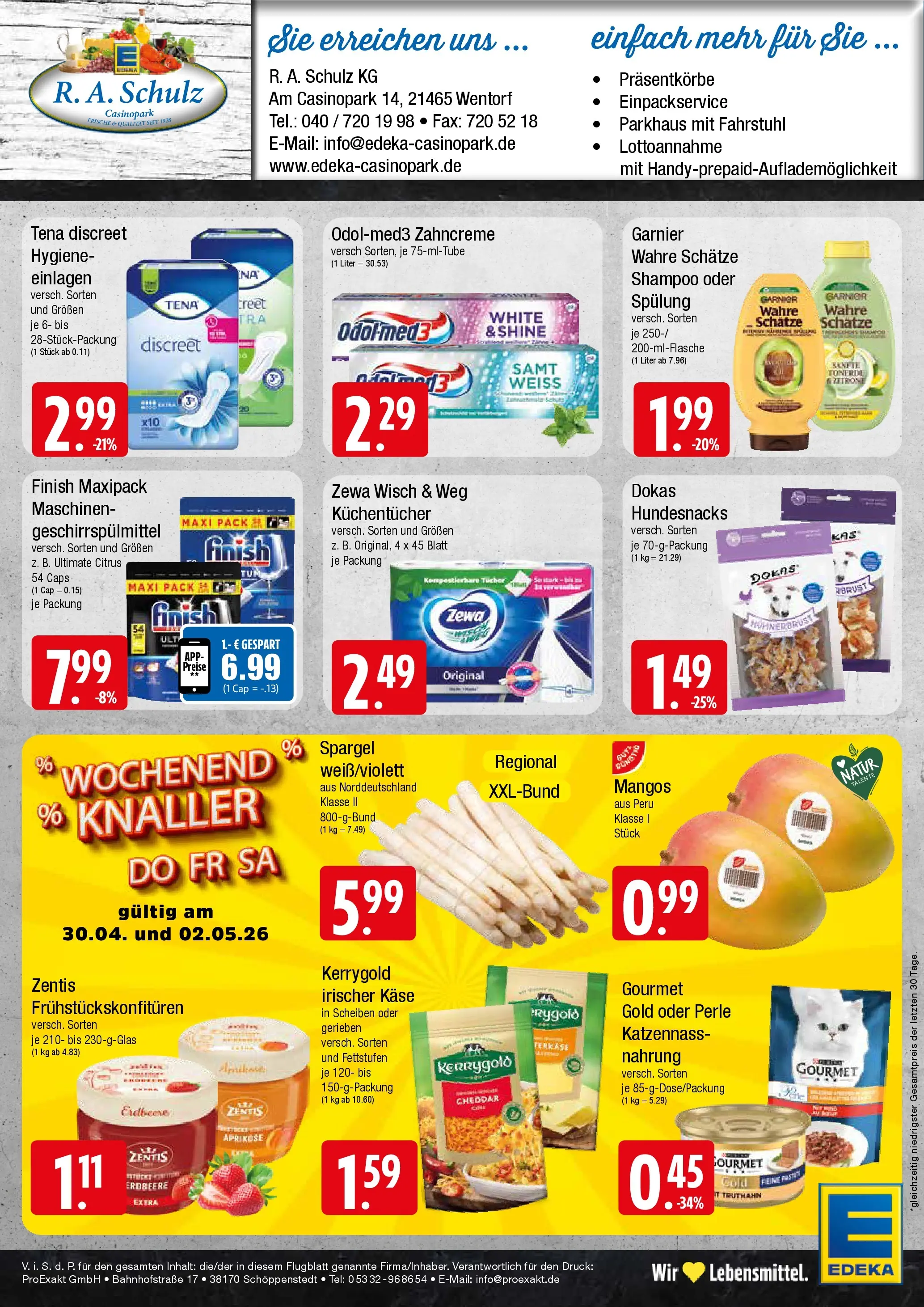 Edeka prospekt Wentorf	 (ab 27.04.2026) » Angebote Online | Seite: 8 | Produkte: Käse, Zewa, Geschirrspülmittel, Mango