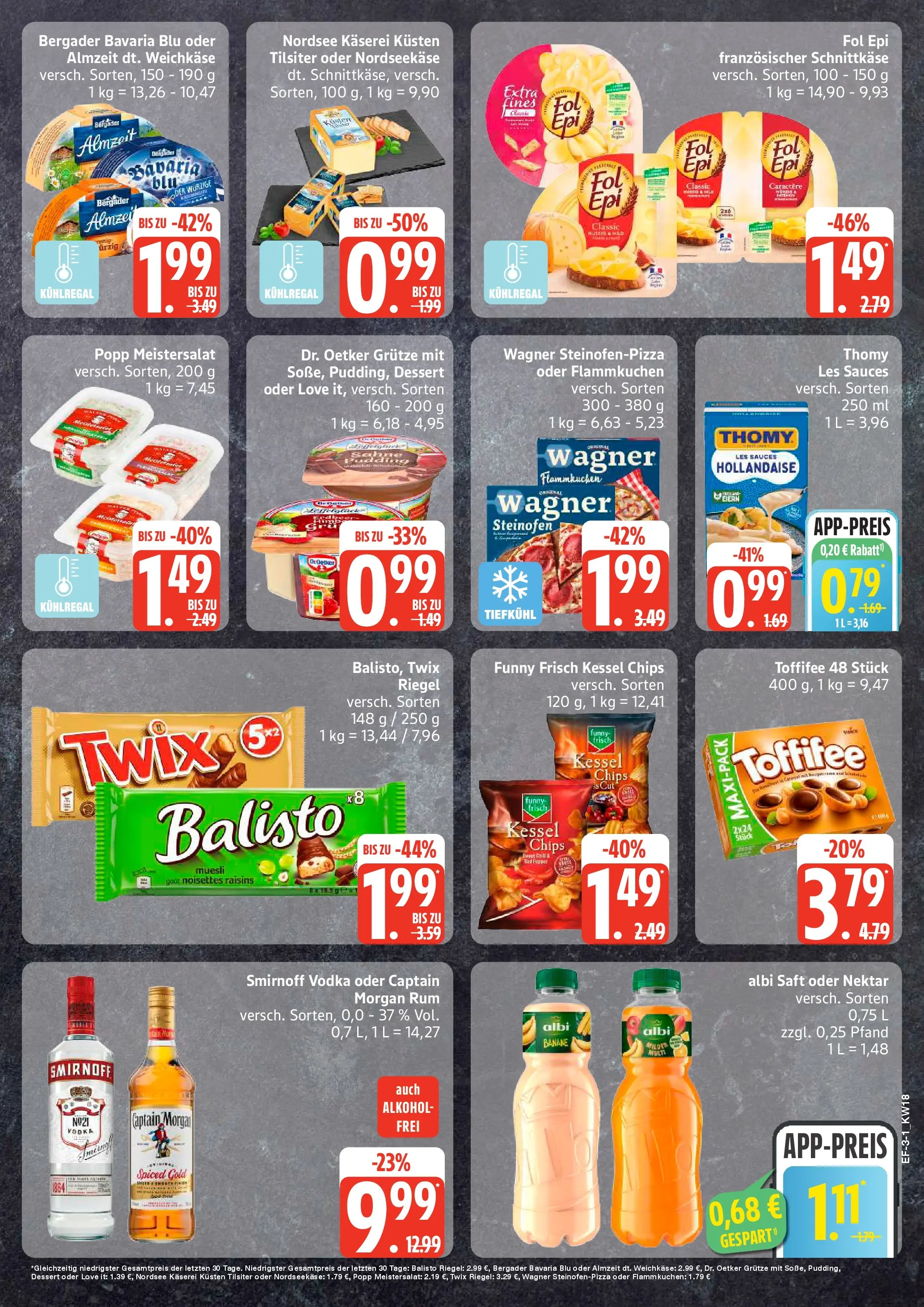 Edeka prospekt Luhnstedt	 (ab 27.04.2026) » Angebote Online | Seite: 3 | Produkte: Thomy les sauces, Twix, Smirnoff, Sahne