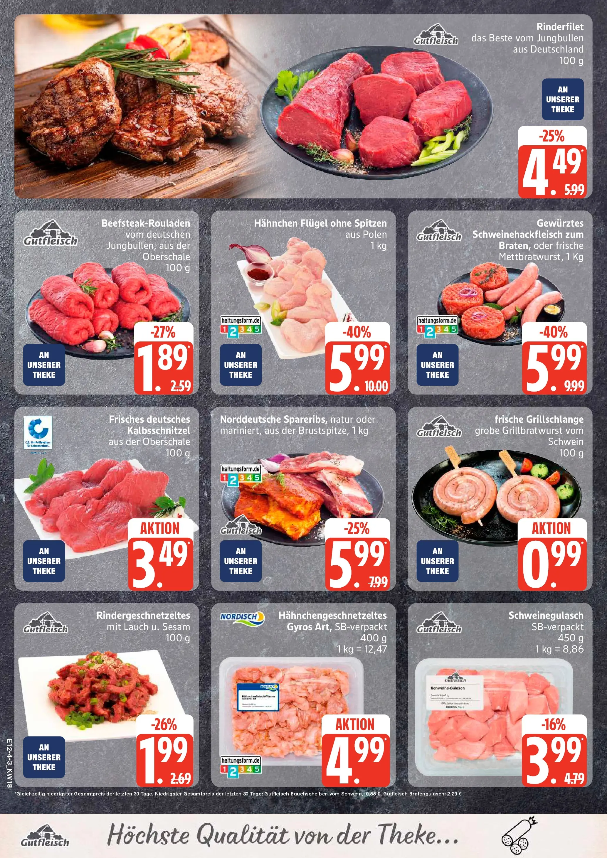 Edeka prospekt Ammersbek	 (ab 27.04.2026) » Angebote Online | Seite: 4 | Produkte: Schweinegulasch, Grill, Hahnchen, Theke