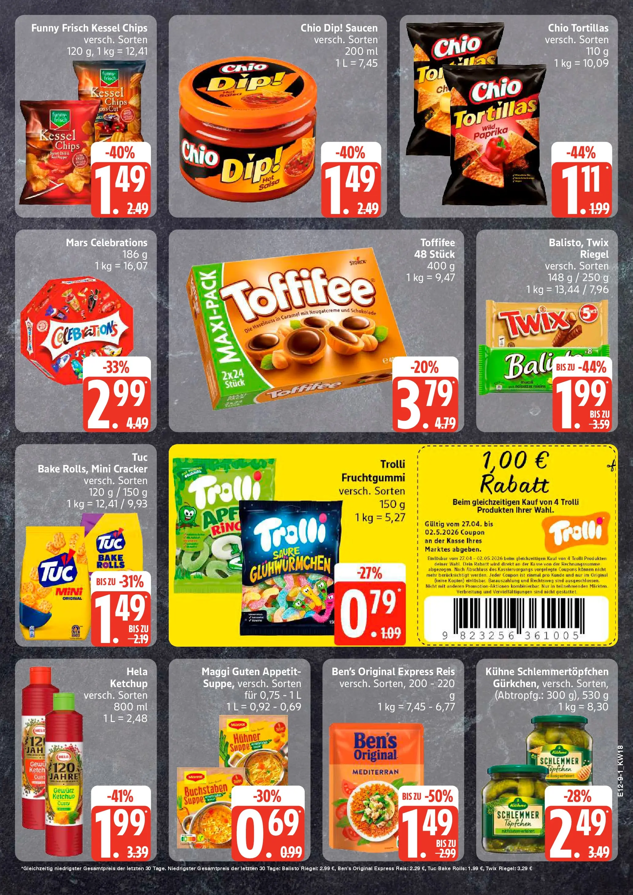 Edeka prospekt Hamburg	 (ab 27.04.2026) » Angebote Online | Seite: 9 | Produkte: Maggi, Schokolade, Paprika, Chips