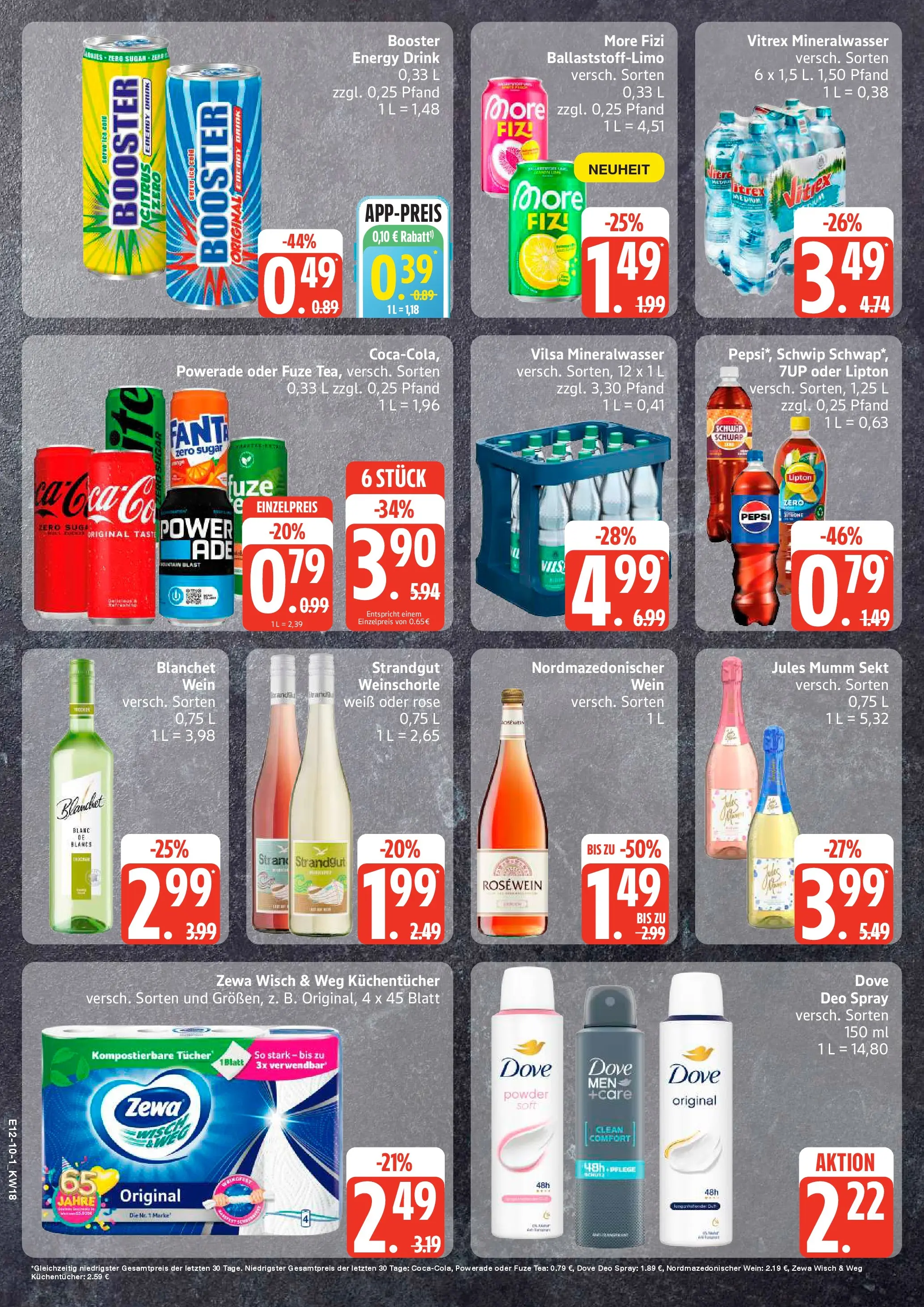 Edeka prospekt Hamburg	 (ab 27.04.2026) » Angebote Online | Seite: 10 | Produkte: Fanta, Zewa, Mineralwasser, Wein