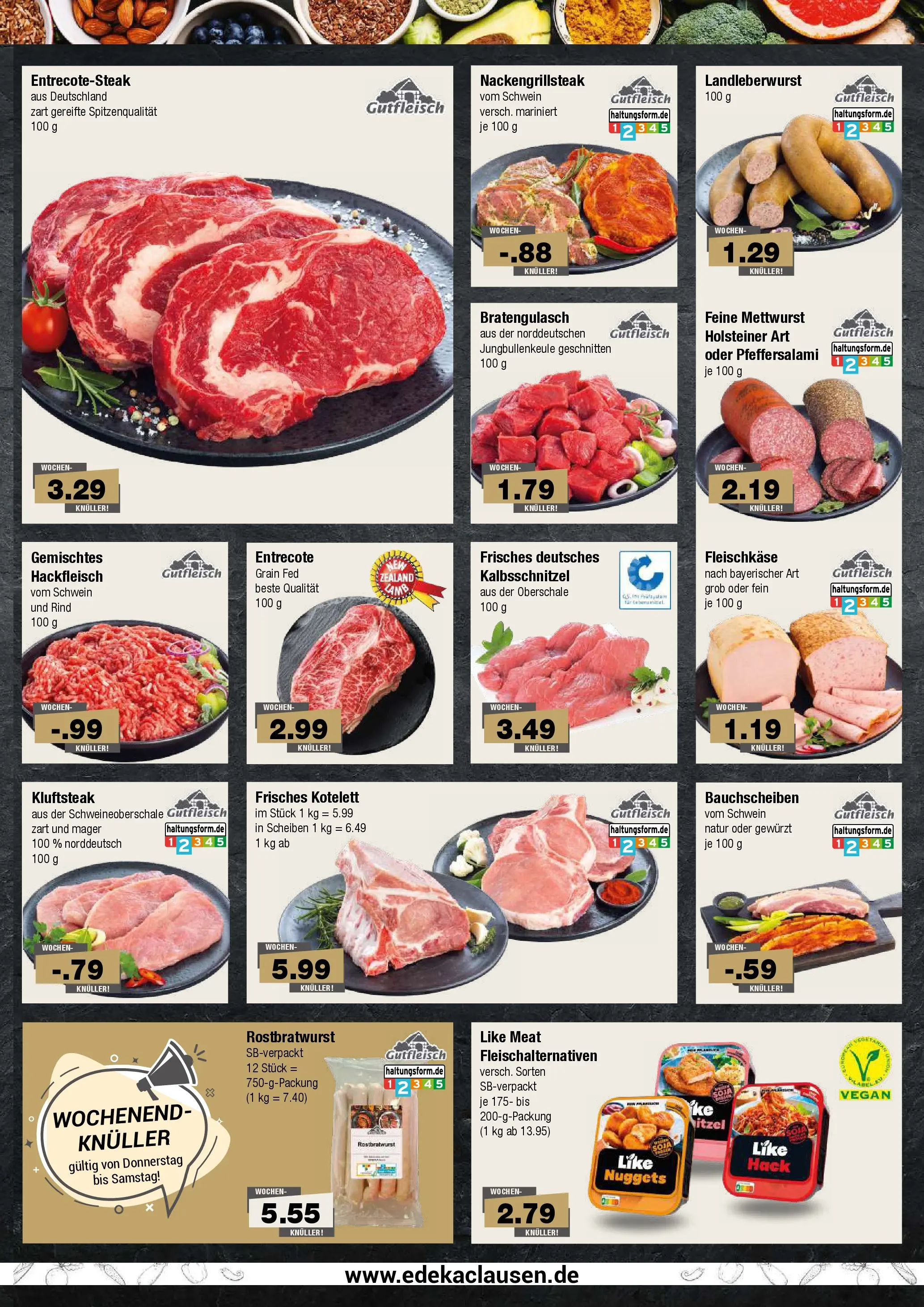 Edeka prospekt Hamburg	 (ab 27.04.2026) » Angebote Online | Seite: 3 | Produkte: Entrecote, Like meat, Hackfleisch