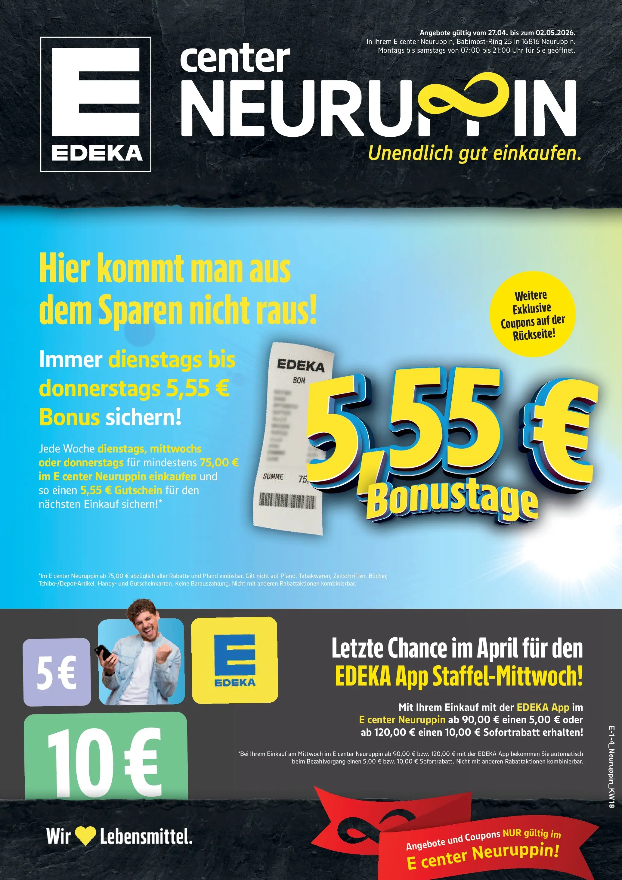 Edeka prospekt Neuruppin	 (ab 27.04.2026) » Angebote Online | Seite: 1 | Produkte: Uhr
