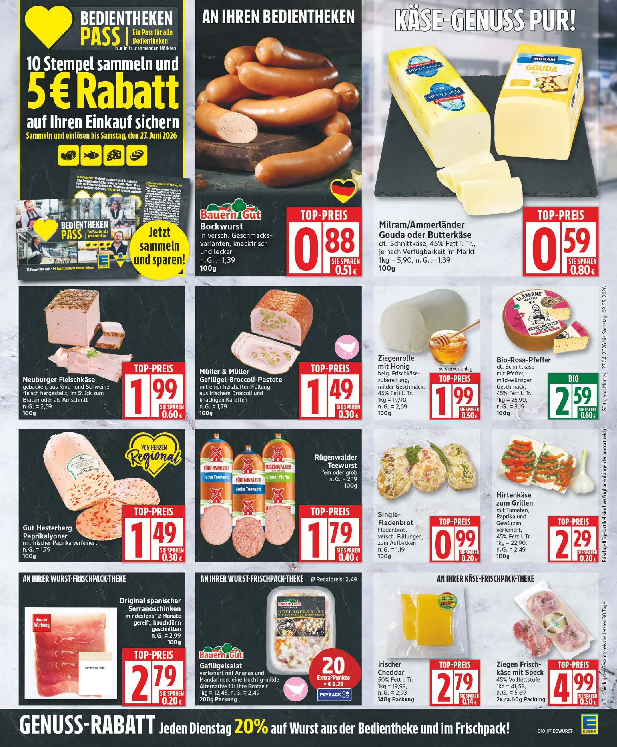 Edeka prospekt Zossen	 (ab 27.04.2026) » Angebote Online | Seite: 7 | Produkte: Käse, Ananas, Pfeffer, Frischkase