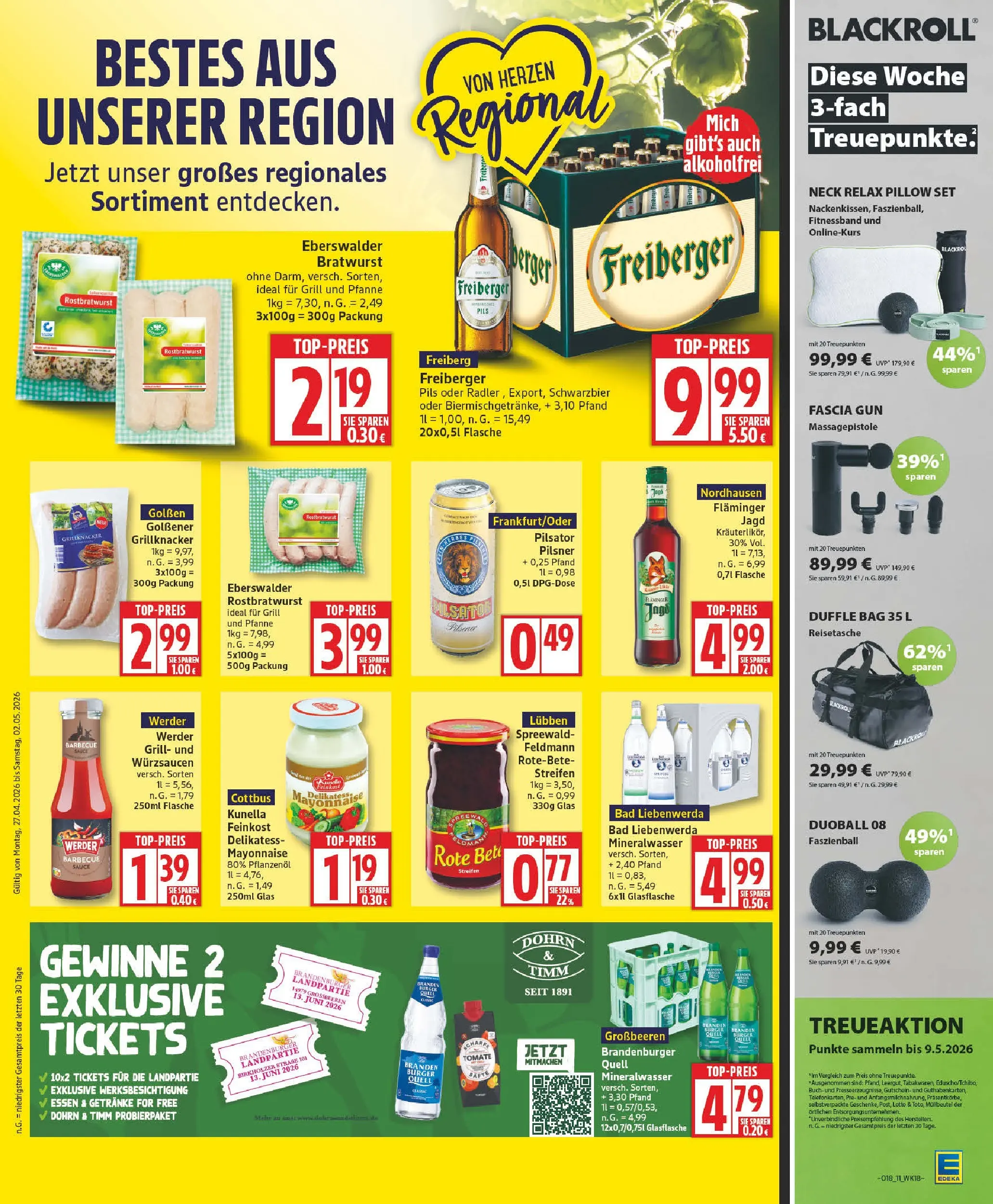 Edeka prospekt Zossen	 (ab 27.04.2026) » Angebote Online | Seite: 11 | Produkte: Presse, Bad, Bratwurst, Burger