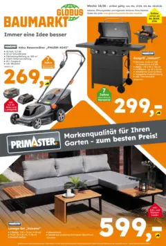 Globus Baumarkt Prospekt Dresden	 ab 27.04.2026 gültig