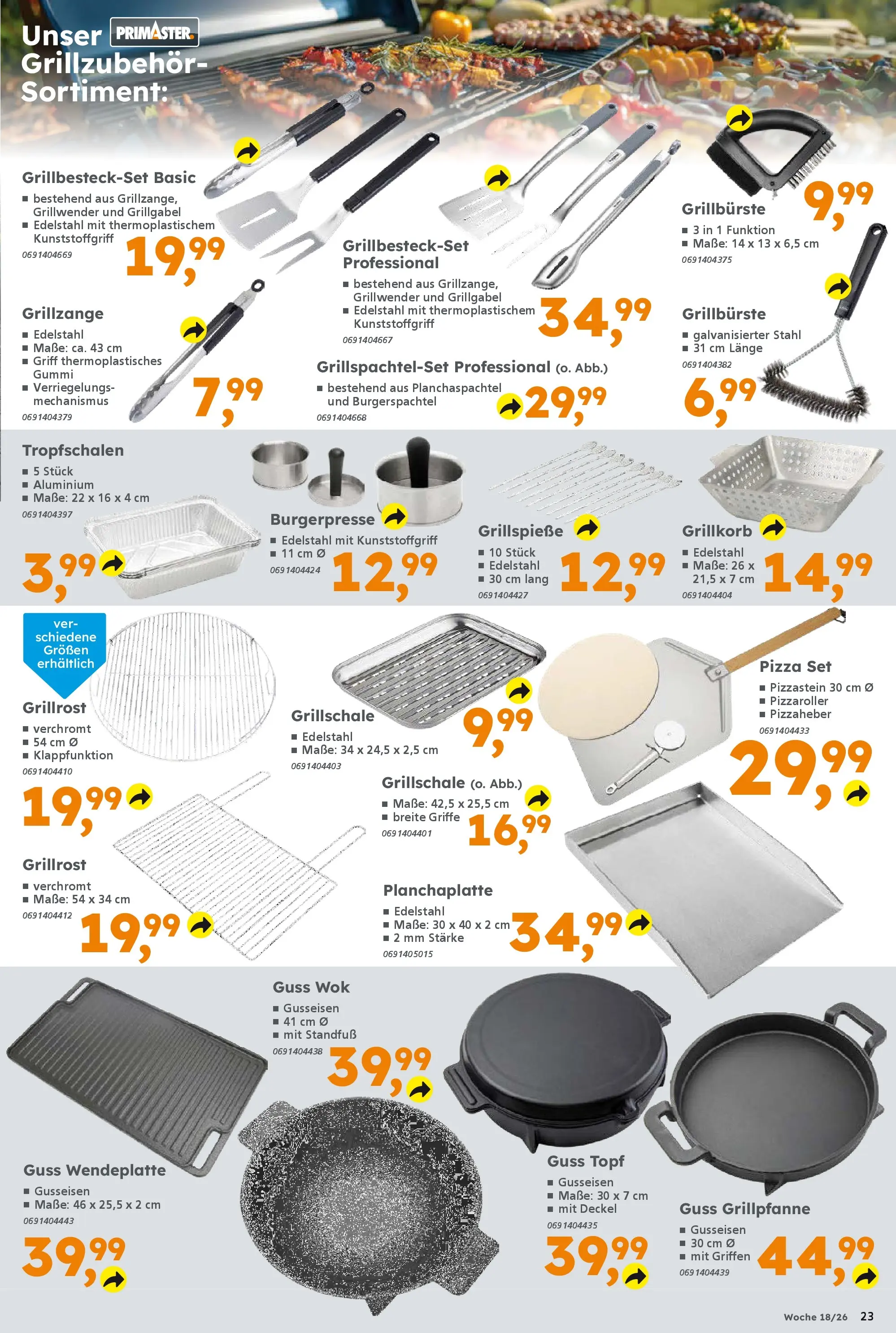 Globus Baumarkt Prospekt Dresden	 (ab 27.04.2026) zum Blättern | Seite: 23 | Produkte: Pizza, Wok