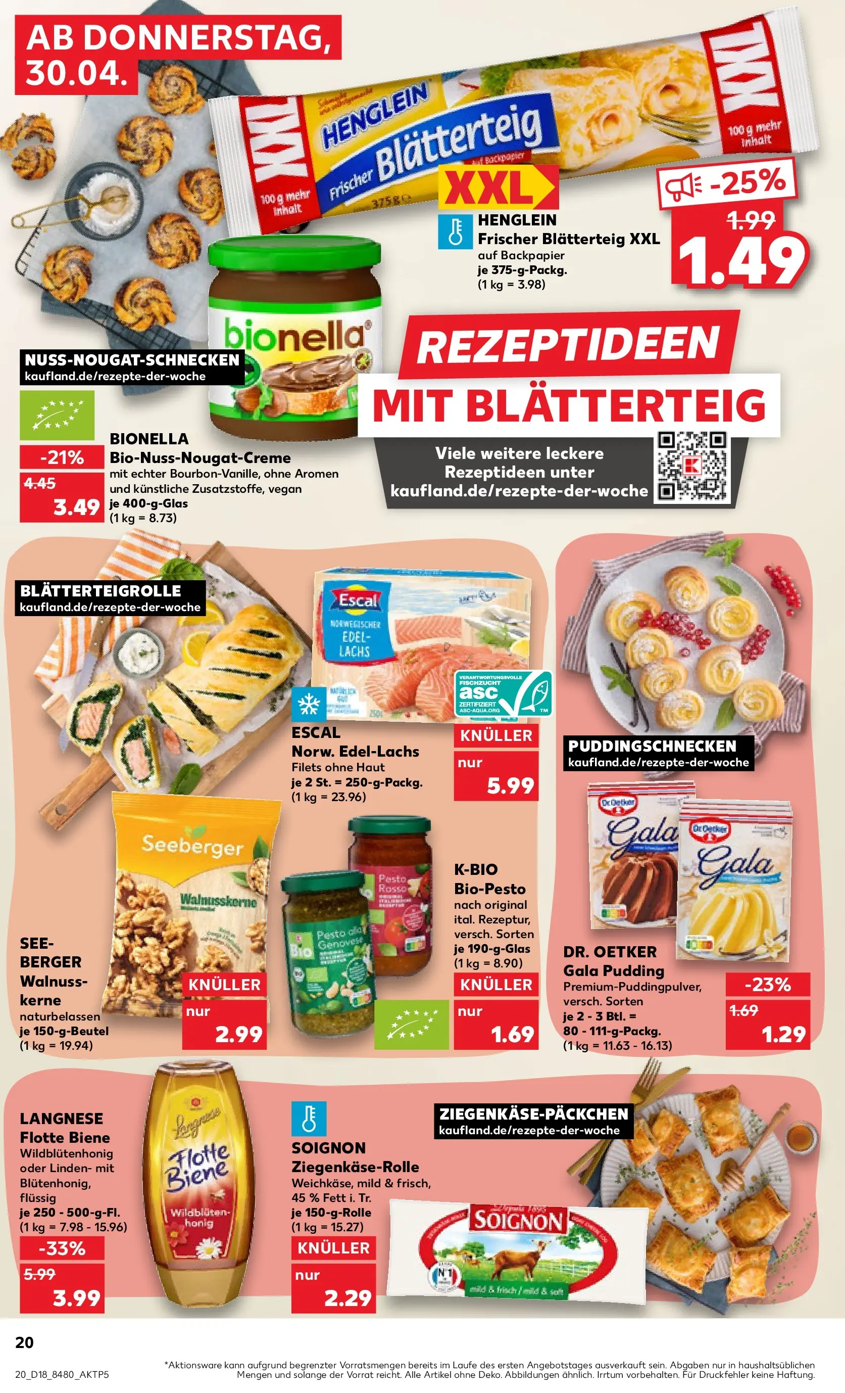 Prospekt Kaufland ab 29.04.2026 » Angebote Online zum Blättern | Seite: 20 | Produkte: Langnese, Pudding