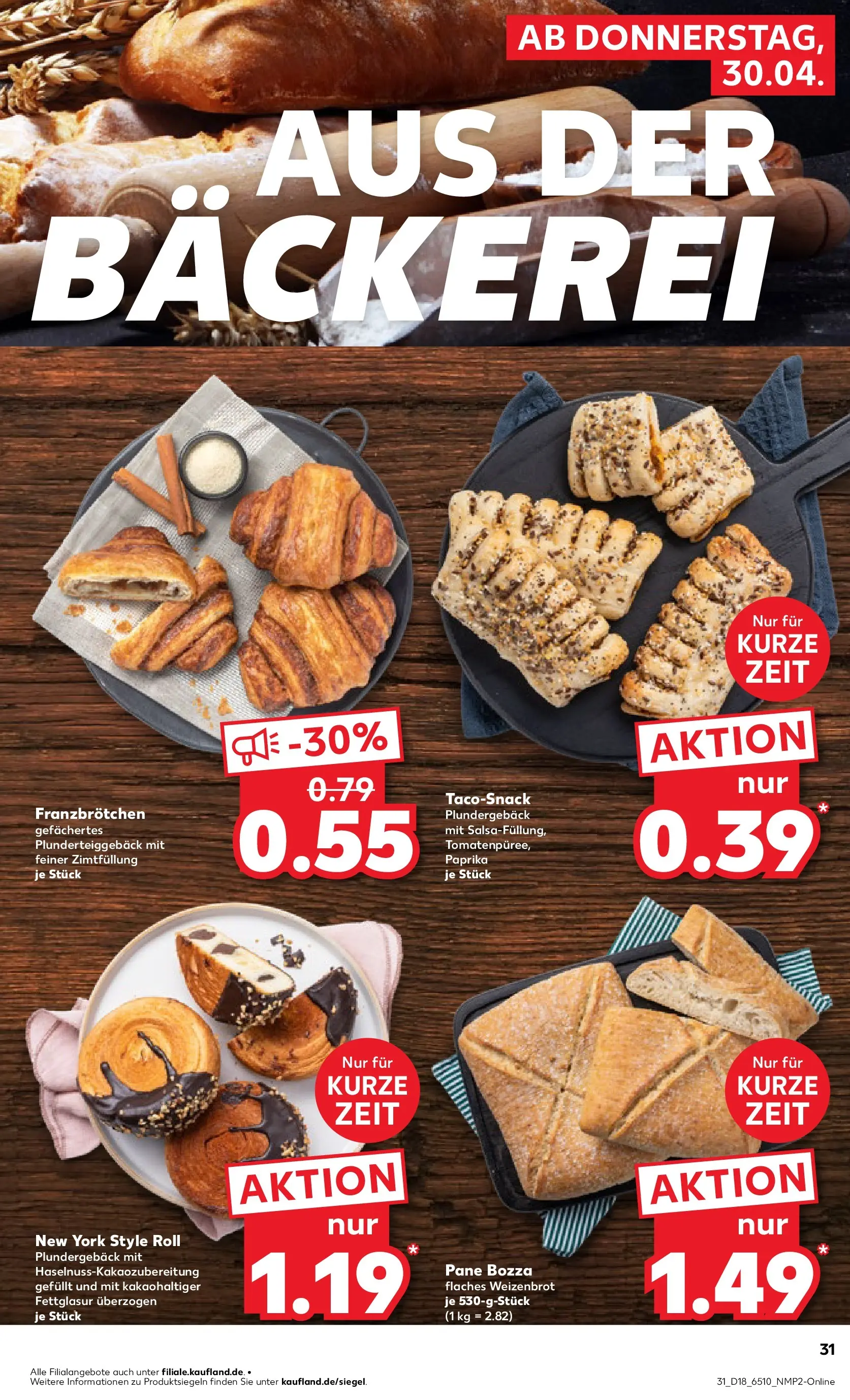 Prospekt Kaufland ab 29.04.2026 » Angebote Online zum Blättern | Seite: 33 | Produkte: Bäckerei, Pane, Paprika
