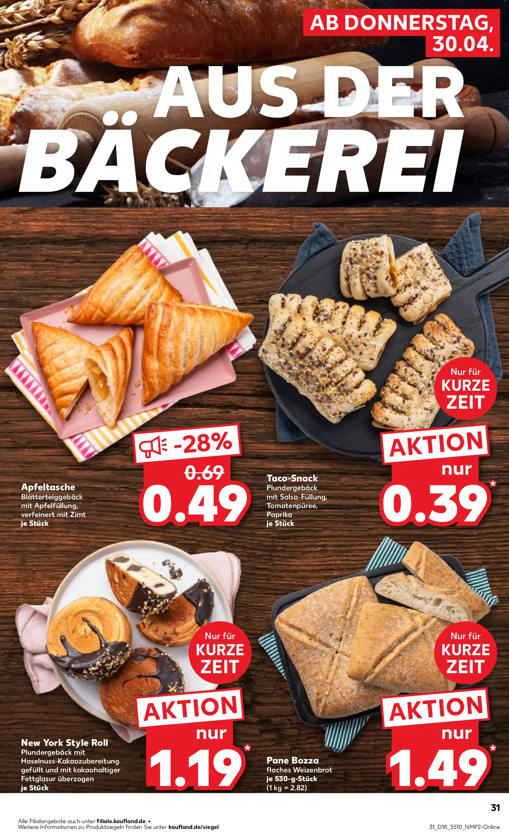 Prospekt Kaufland ab 30.04.2026 » Angebote Online zum Blättern | Seite: 31 | Produkte: Bäckerei, Pane, Paprika