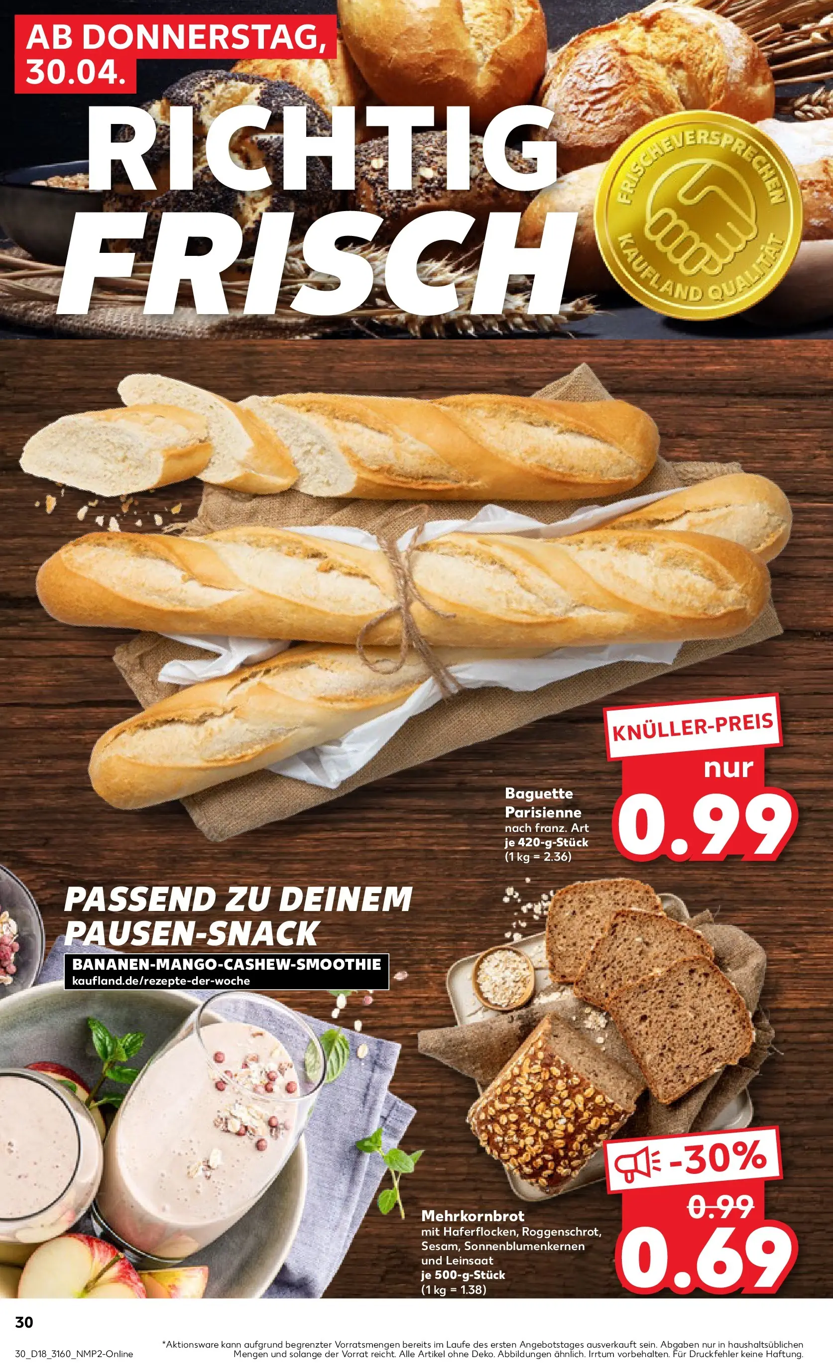 Prospekt Kaufland ab 29.04.2026 » Angebote Online zum Blättern | Seite: 32 | Produkte: Baguette
