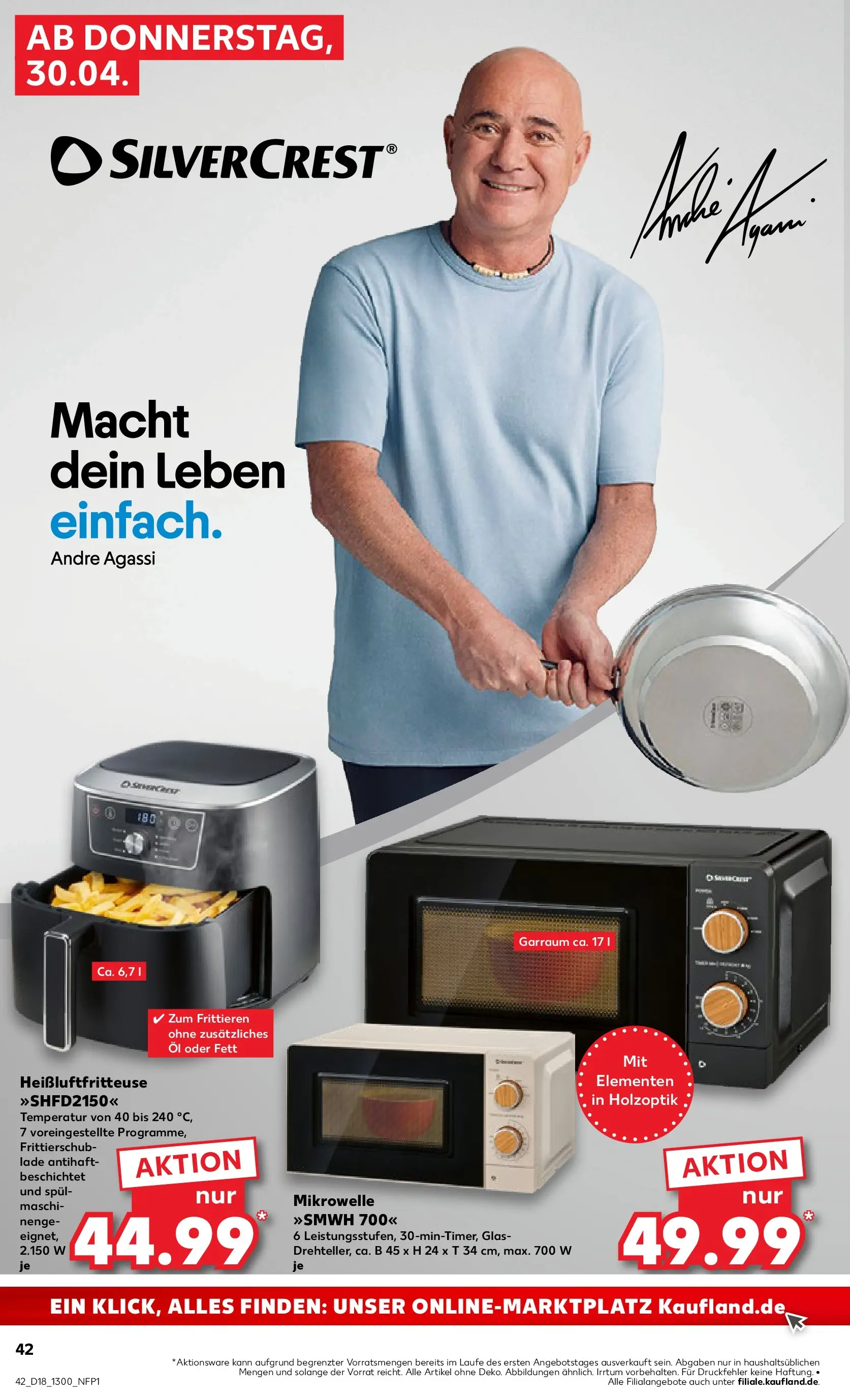 Prospekt Kaufland ab 29.04.2026 » Angebote Online zum Blättern | Seite: 42 | Produkte: Mikrowelle, Öl, Heißluftfritteuse