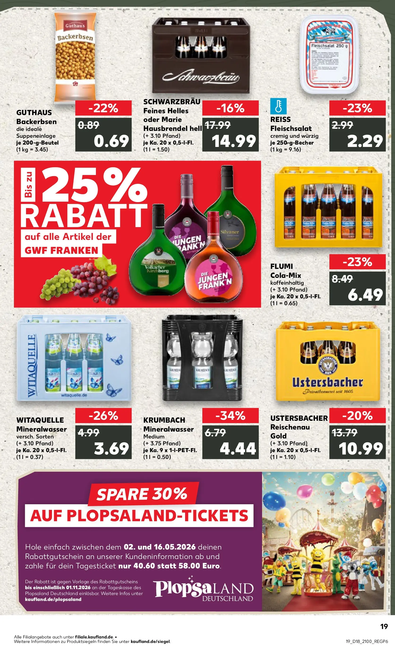 Prospekt Kaufland ab 30.04.2026 » Angebote Online zum Blättern | Seite: 19 | Produkte: Mineralwasser
