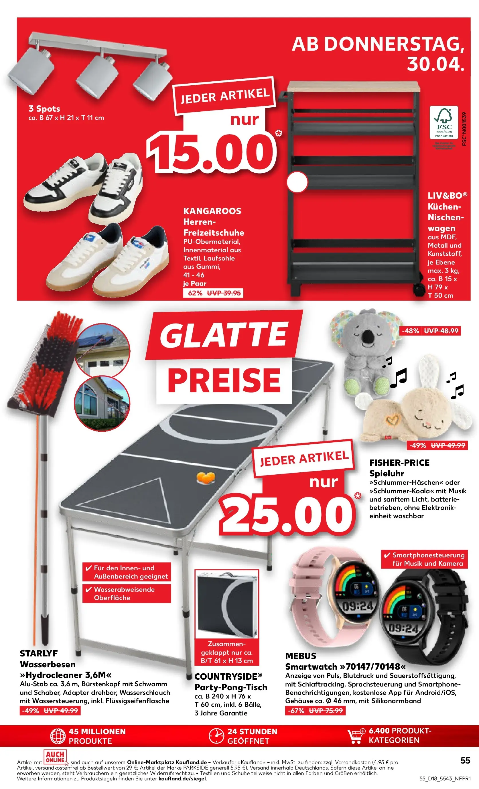 Prospekt Kaufland ab 30.04.2026 » Angebote Online zum Blättern | Seite: 55 | Produkte: Kamera, Batterie, Kuchen, Smartphone