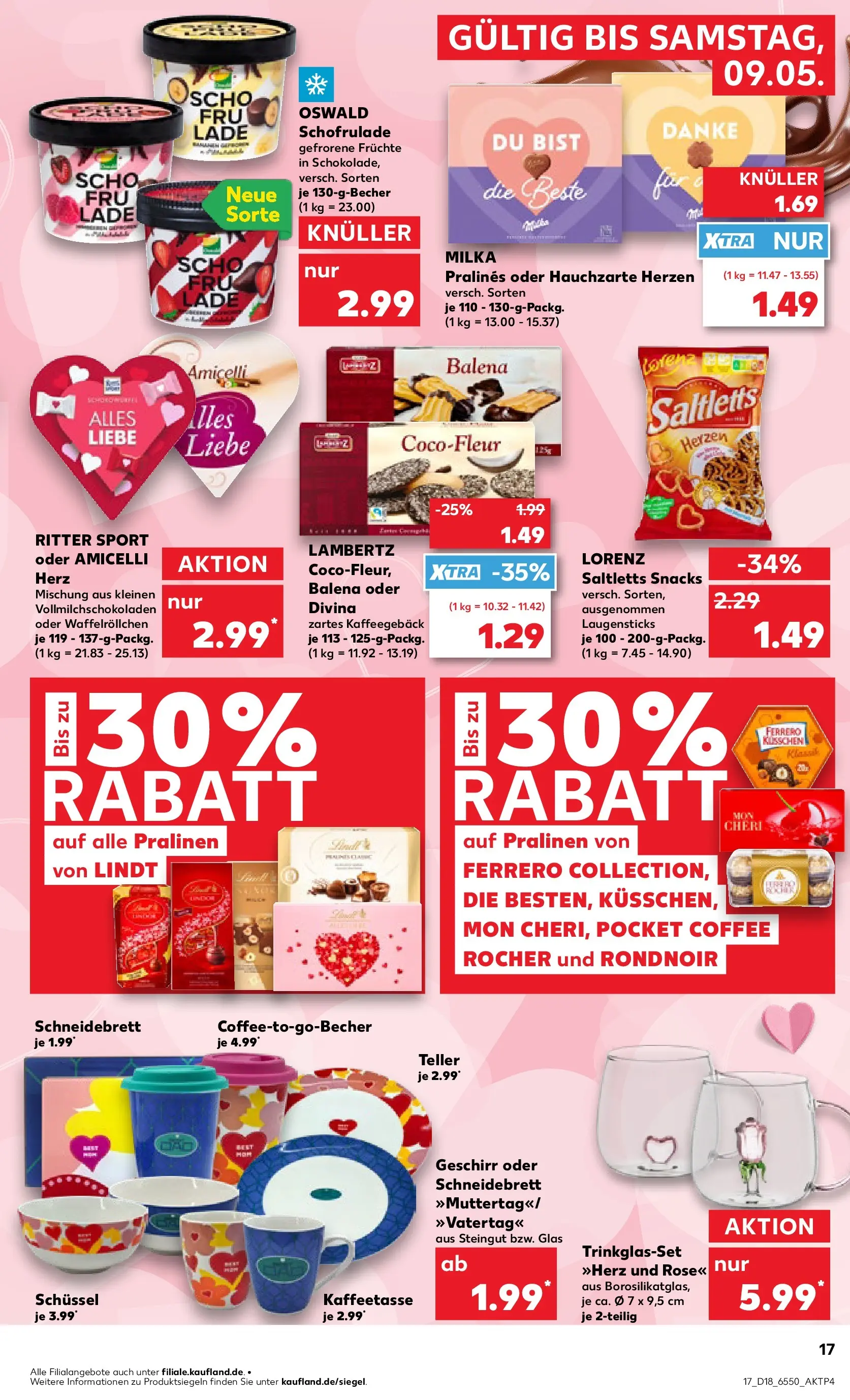 Prospekt Kaufland ab 29.04.2026 » Angebote Online zum Blättern | Seite: 17 | Produkte: Ritter sport, Milka, Lindt