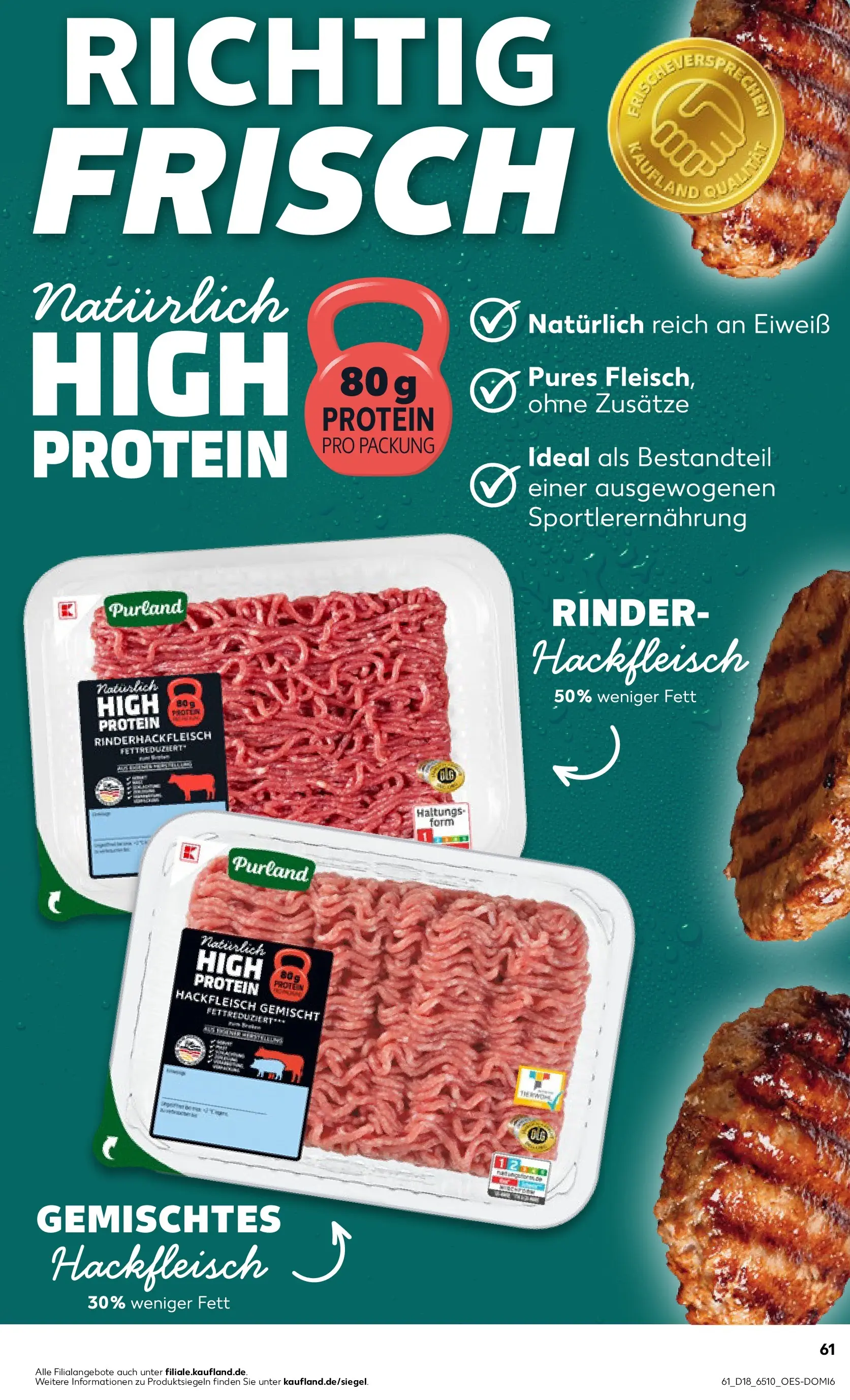 Prospekt Kaufland ab 29.04.2026 » Angebote Online zum Blättern | Seite: 61 | Produkte: Hackfleisch