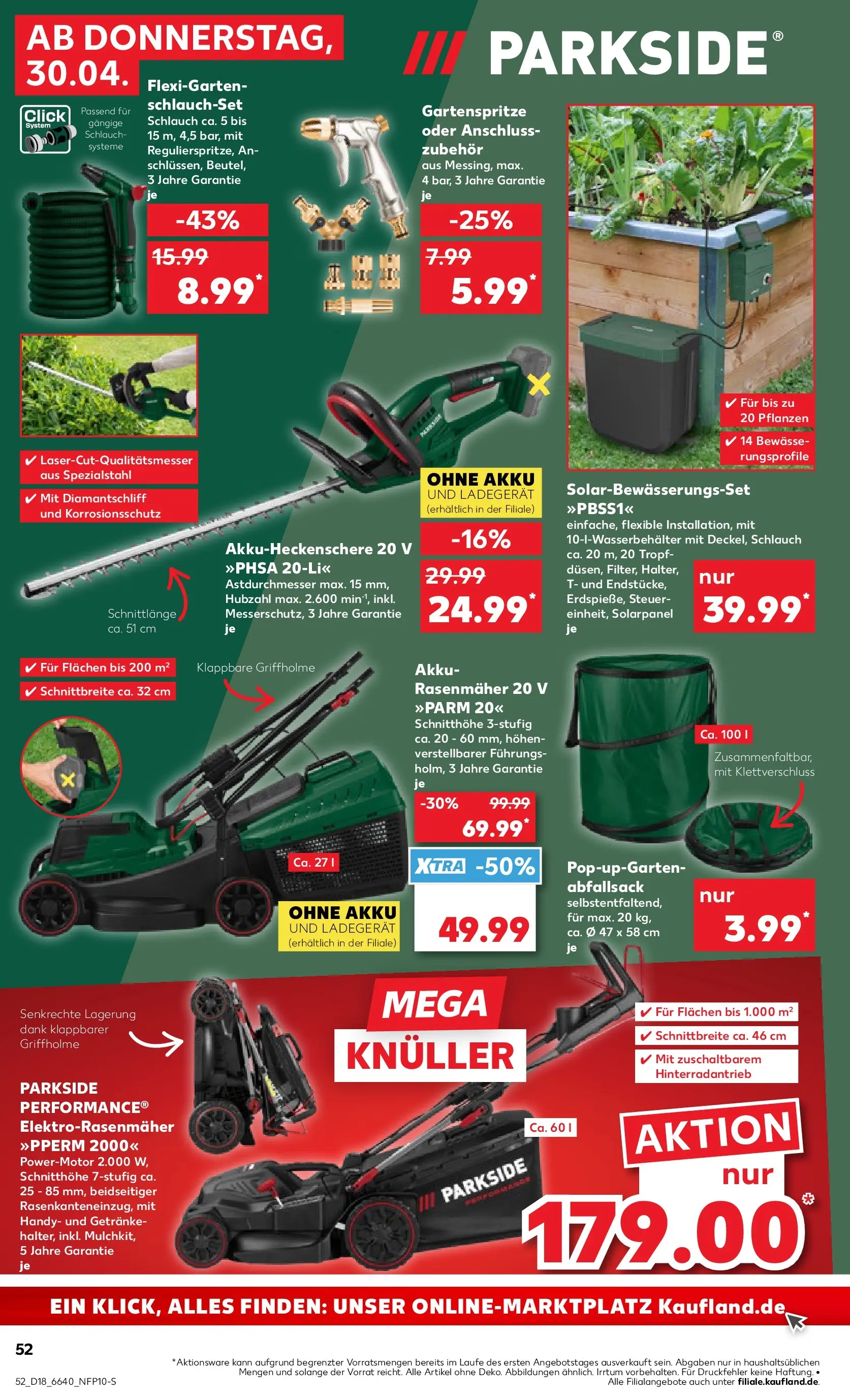 Prospekt Kaufland ab 29.04.2026 » Angebote Online zum Blättern | Seite: 52 | Produkte: Rasenmäher, Ladegerät