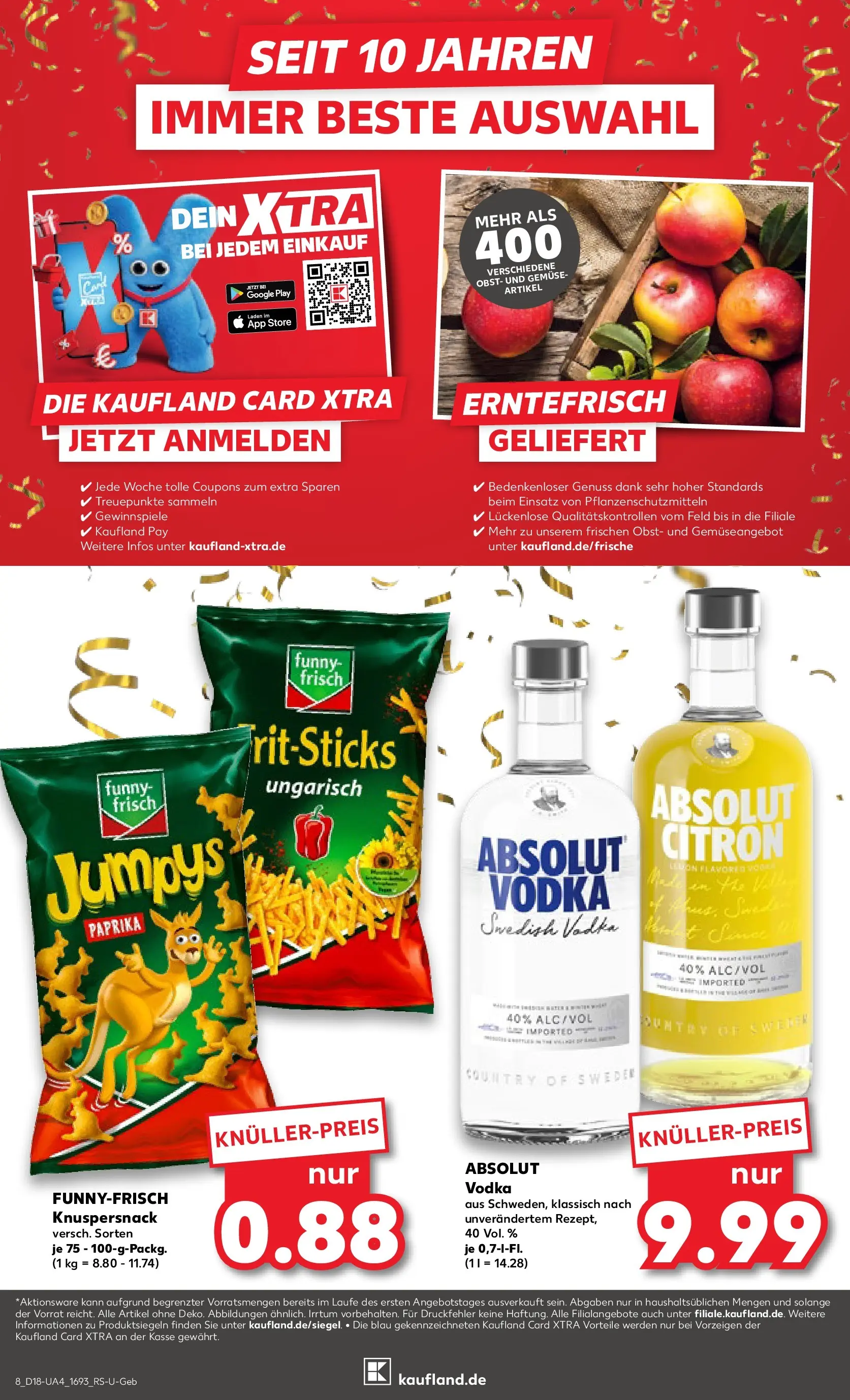 Prospekt Kaufland ab 30.04.2026 » Angebote Online zum Blättern | Seite: 8 | Produkte: Gemüse, Paprika, Obst, Vodka