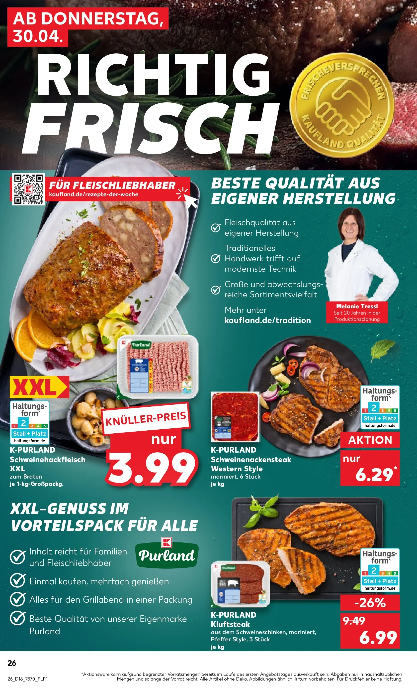 Prospekt Kaufland ab 30.04.2026 » Angebote Online zum Blättern | Seite: 26 | Produkte: Pfeffer, Steak