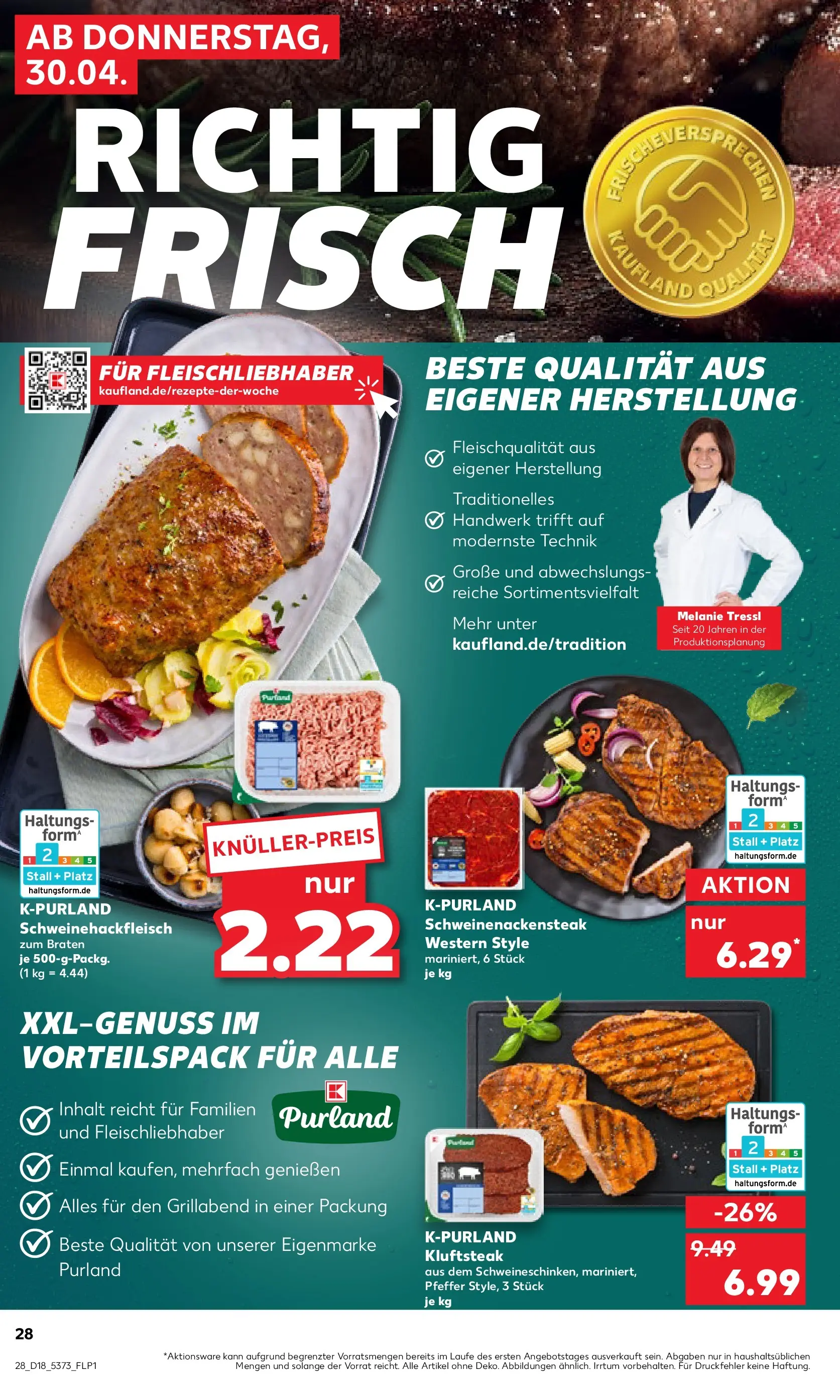 Prospekt Kaufland ab 30.04.2026 » Angebote Online zum Blättern | Seite: 28 | Produkte: Pfeffer, Steak