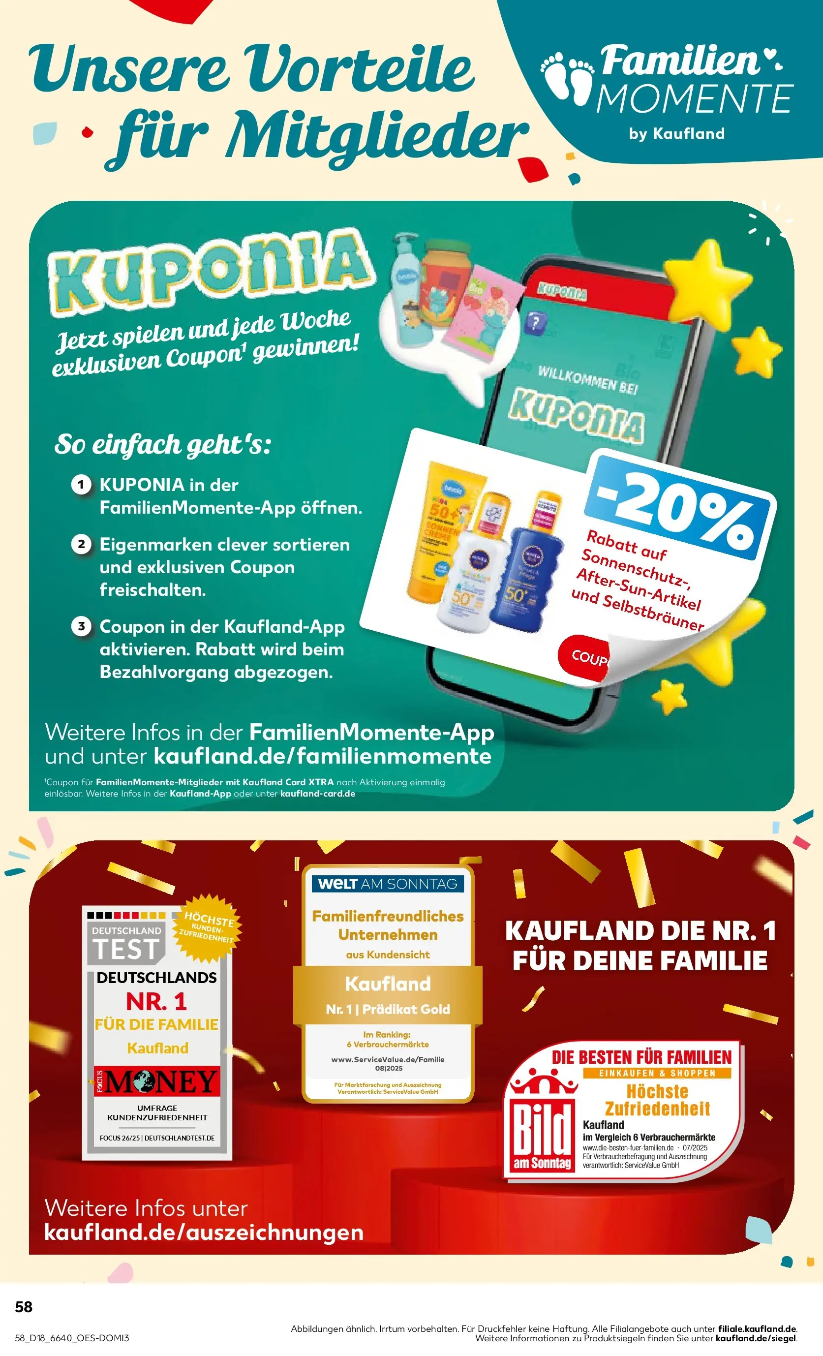 Prospekt Kaufland ab 29.04.2026 » Angebote Online zum Blättern | Seite: 58 | Produkte: Creme, Selbstbräuner