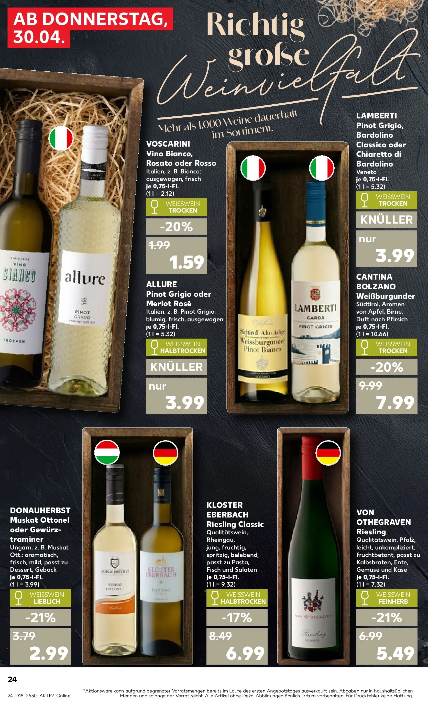Prospekt Kaufland ab 30.04.2026 » Angebote Online zum Blättern | Seite: 24 | Produkte: Käse, Merlot, Duft, Fisch