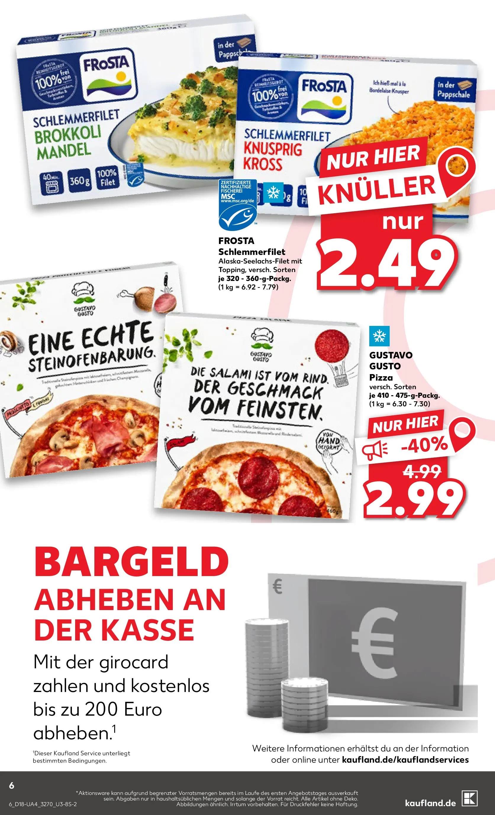 Prospekt Kaufland ab 30.04.2026 » Angebote Online zum Blättern | Seite: 6 | Produkte: Gustavo gusto, Brokkoli, Salami, Pizza