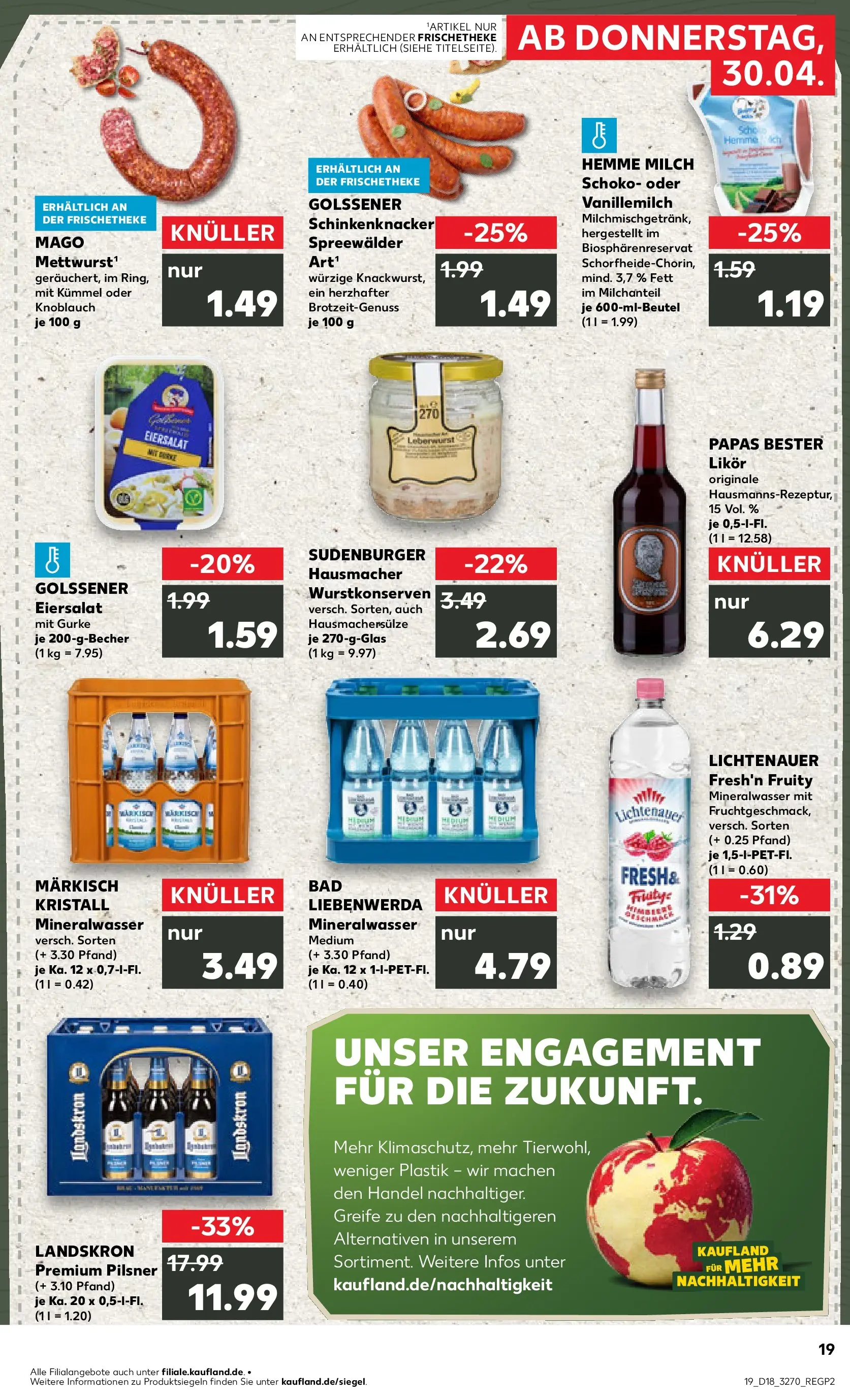 Prospekt Kaufland ab 30.04.2026 » Angebote Online zum Blättern | Seite: 27 | Produkte: Milch, Likör, Bad, Knoblauch