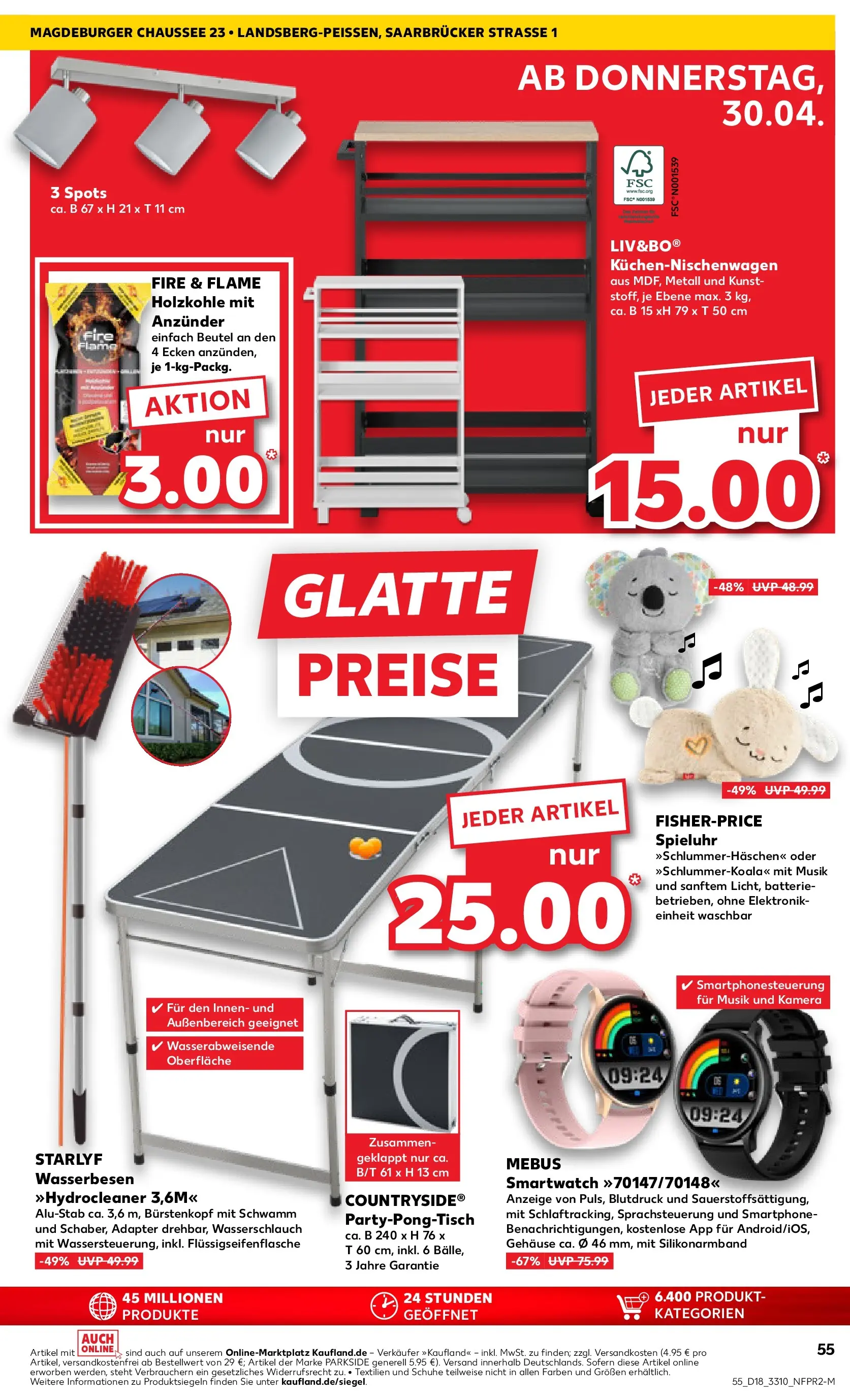 Prospekt Kaufland ab 30.04.2026 » Angebote Online zum Blättern | Seite: 55 | Produkte: Kamera, Smartwatch, Batterie, Smartphone