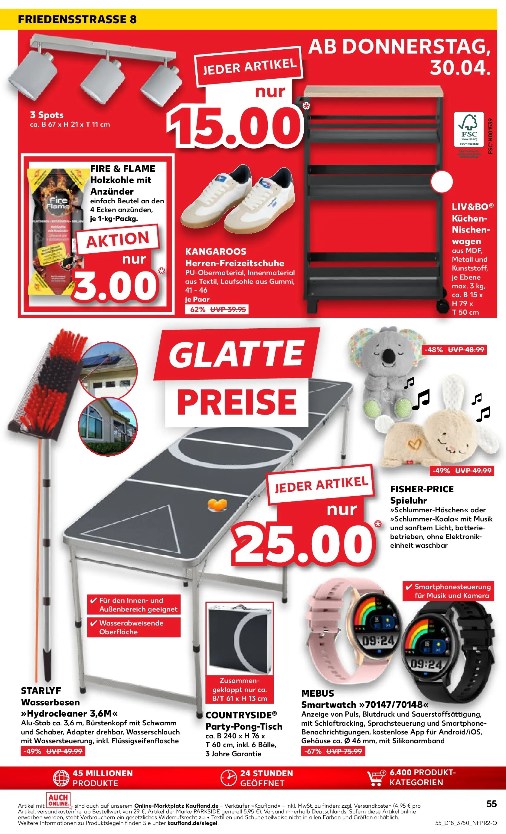 Prospekt Kaufland ab 30.04.2026 » Angebote Online zum Blättern | Seite: 55 | Produkte: Kamera, Adapter, Smartwatch, Kuchen