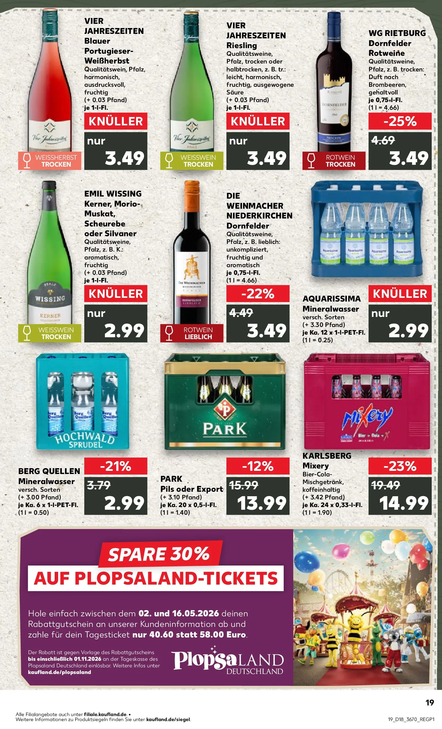 Prospekt Kaufland ab 30.04.2026 » Angebote Online zum Blättern | Seite: 27 | Produkte: Pils, Duft, Mineralwasser, Mixery