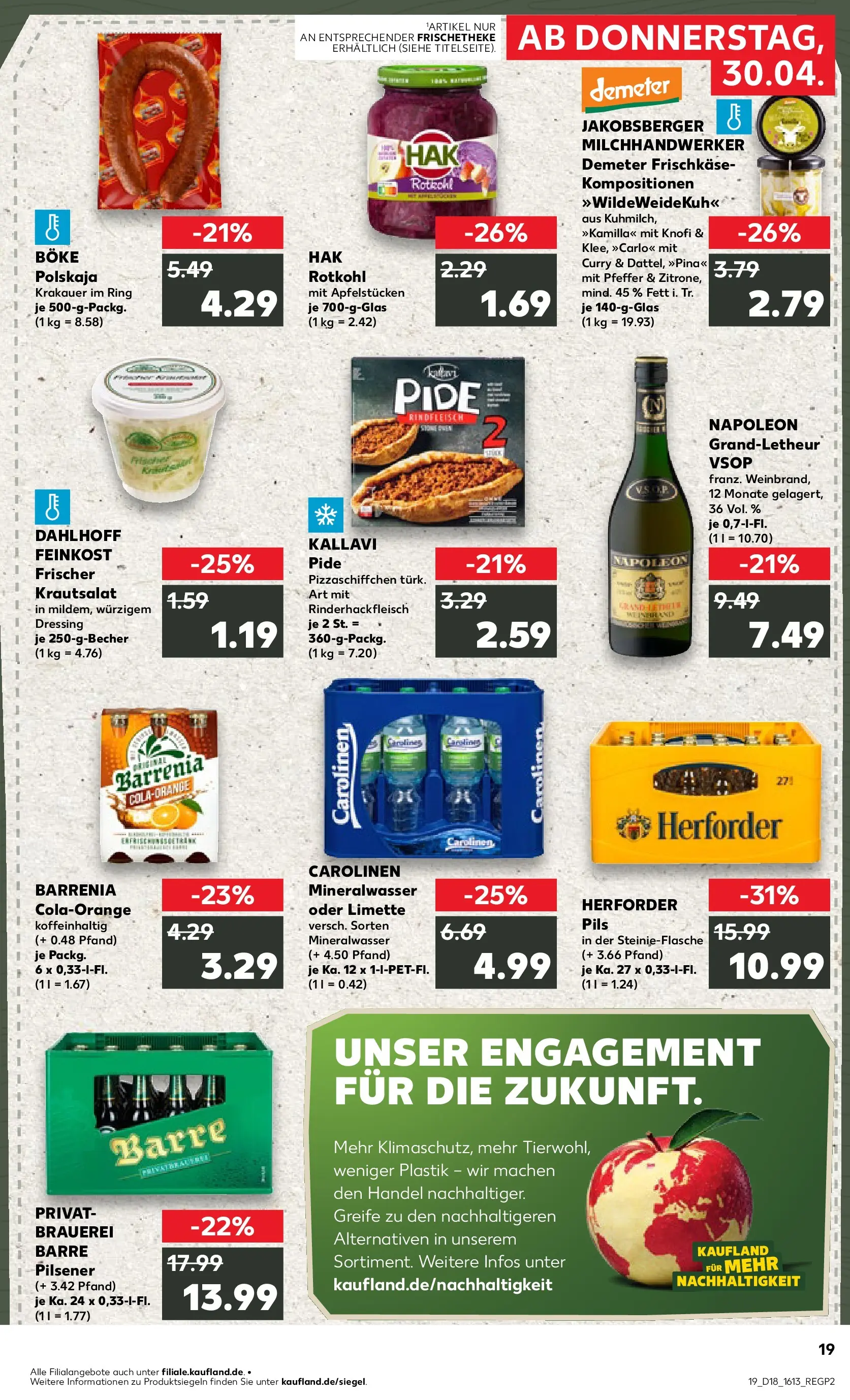 Prospekt Kaufland ab 30.04.2026 » Angebote Online zum Blättern | Seite: 19 | Produkte: Pils, Pfeffer, Limette, Pizza