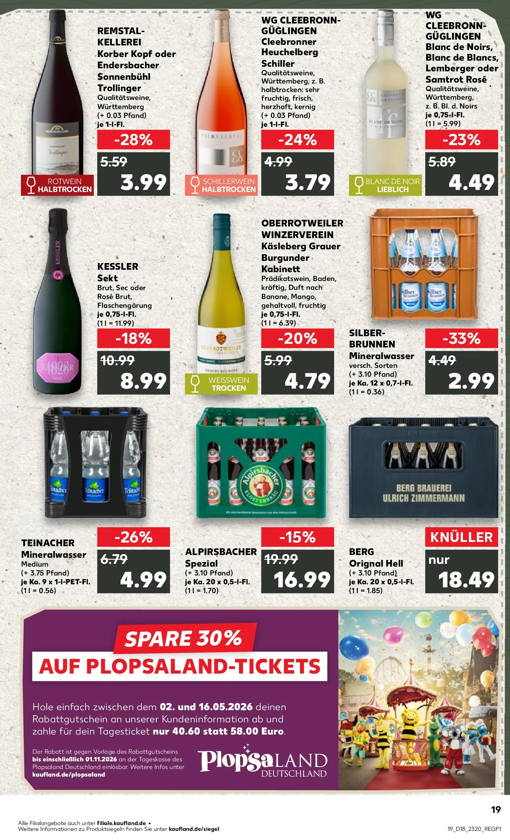 Prospekt Kaufland ab 30.04.2026 » Angebote Online zum Blättern | Seite: 19 | Produkte: Weißwein, Rotwein, Sekt, Duft
