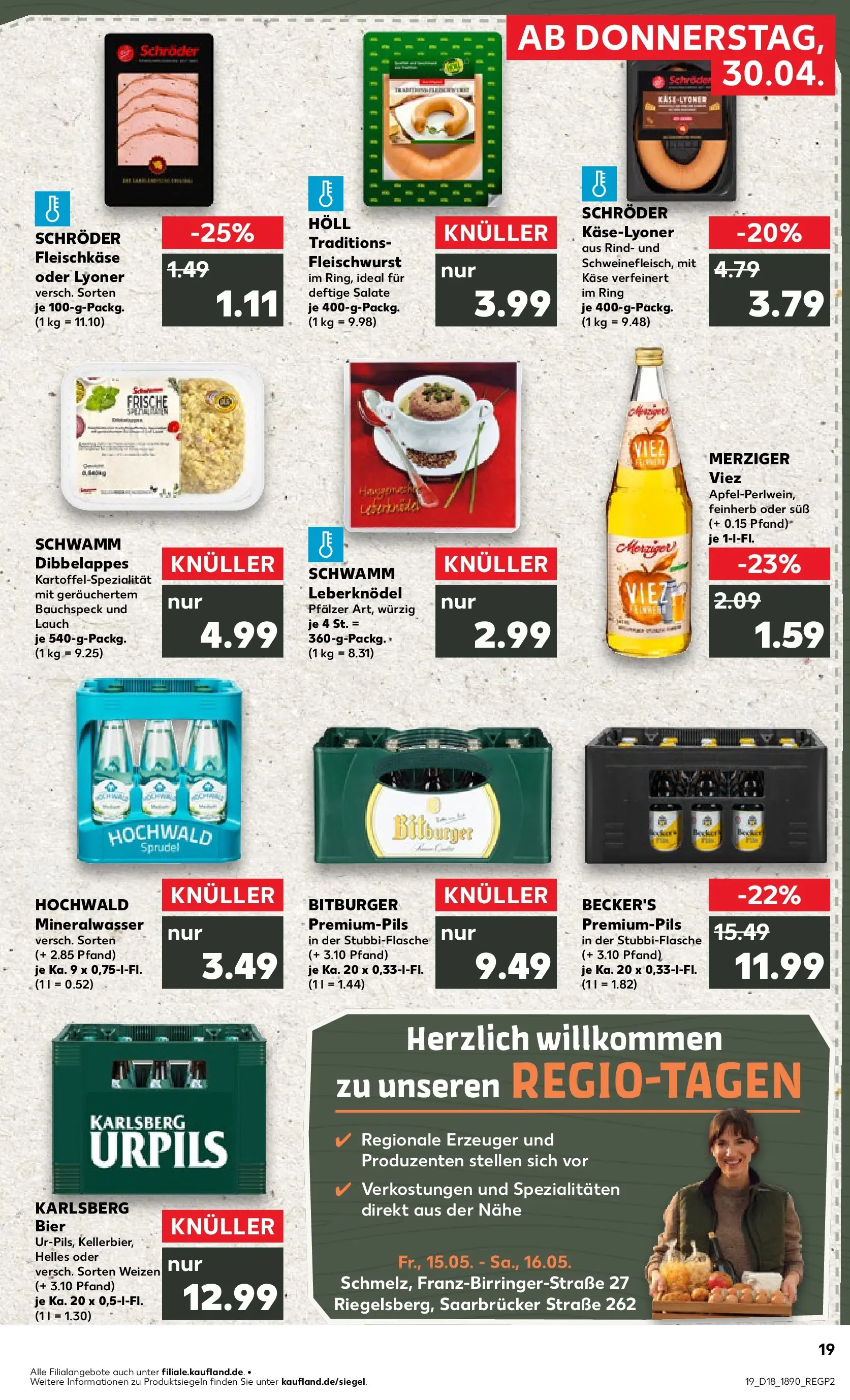 Prospekt Kaufland ab 30.04.2026 » Angebote Online zum Blättern | Seite: 27 | Produkte: Bitburger, Käse, Bier, Mineralwasser