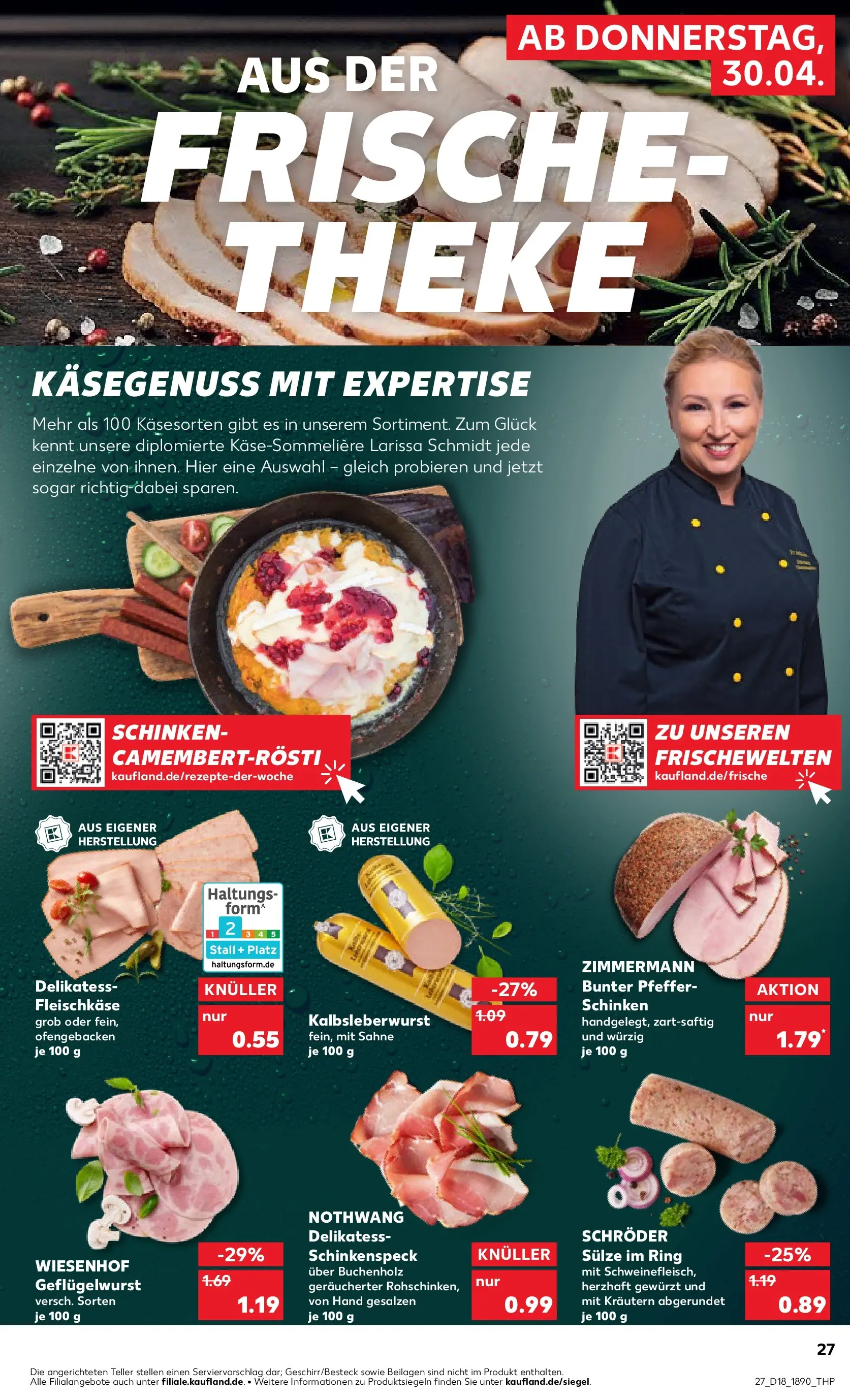 Prospekt Kaufland ab 30.04.2026 » Angebote Online zum Blättern | Seite: 35 | Produkte: Theke, Pfeffer, Schinken, Sahne