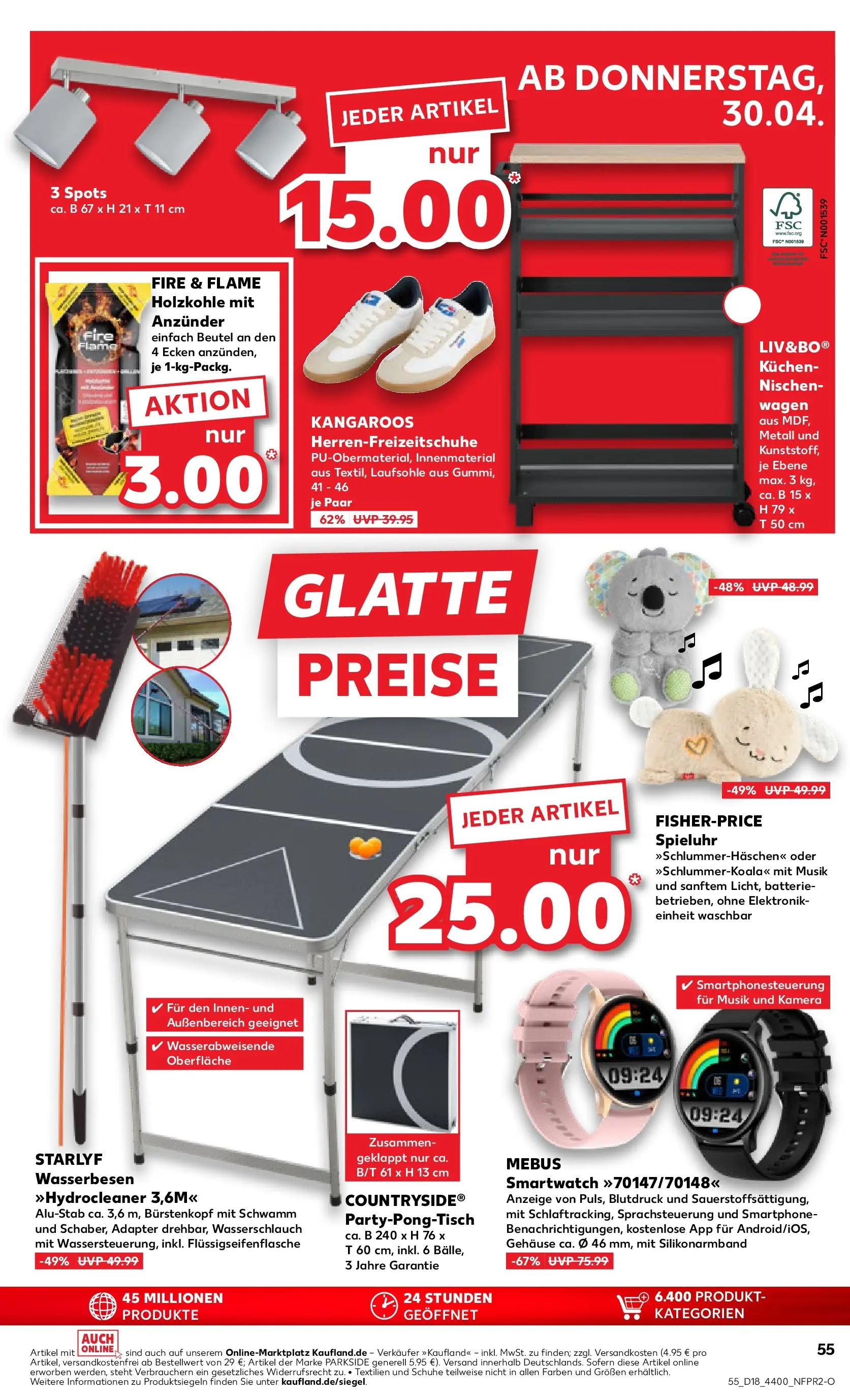 Prospekt Kaufland ab 30.04.2026 » Angebote Online zum Blättern | Seite: 55 | Produkte: Kamera, Smartwatch, Batterie, Smartphone