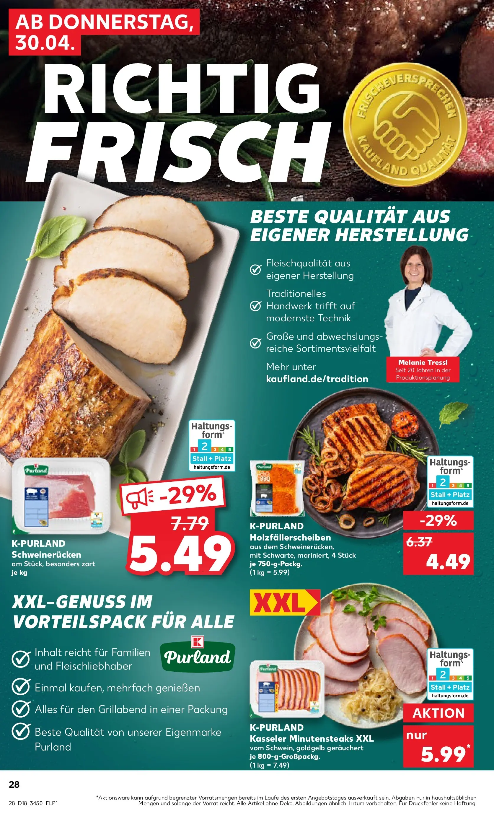 Prospekt Kaufland ab 29.04.2026 » Angebote Online zum Blättern | Seite: 28 | Produkte: Schweinerucken