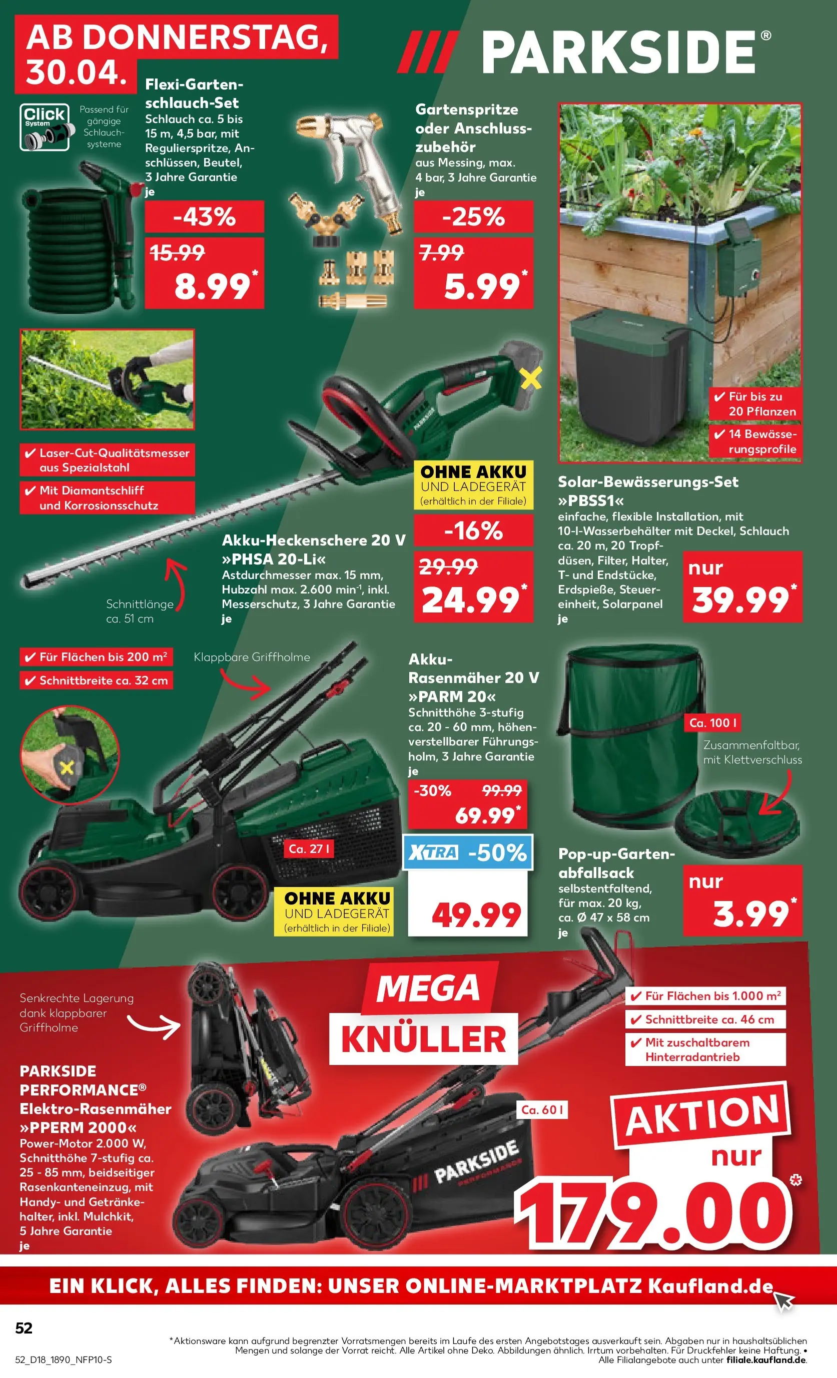 Prospekt Kaufland ab 30.04.2026 » Angebote Online zum Blättern | Seite: 60 | Produkte: Rasenmäher, Ladegerät